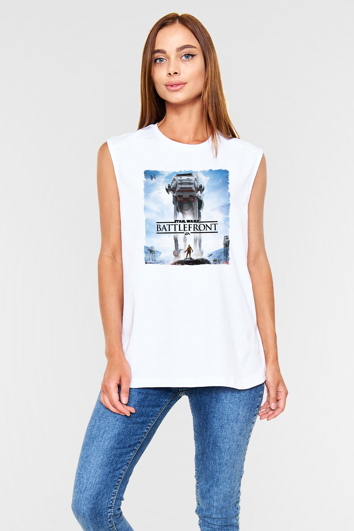 StarCraft Beyaz Unisex Kolsuz Tişört