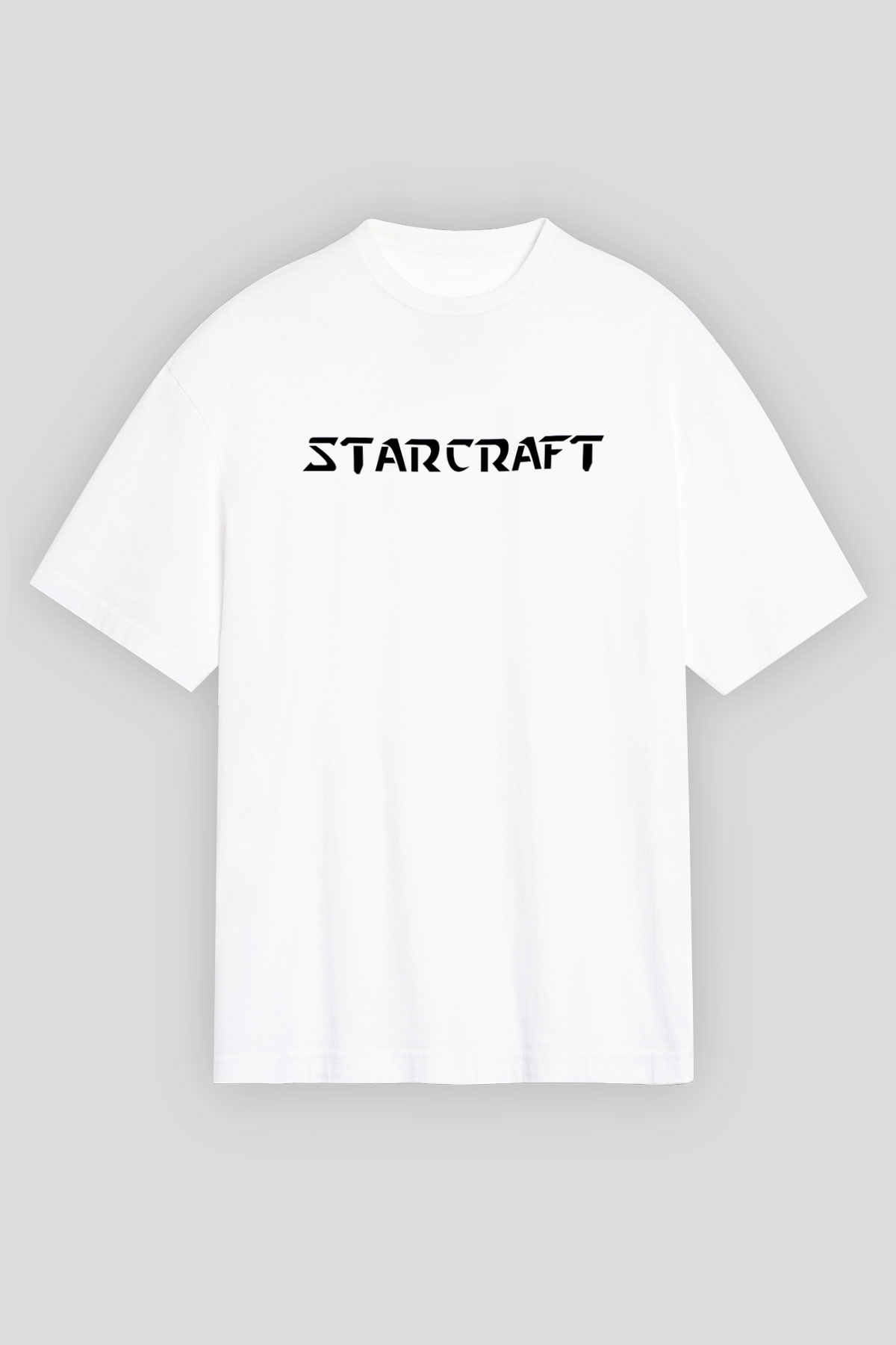 StarCraft Beyaz Unisex Oversize Tişört T-Shirt
