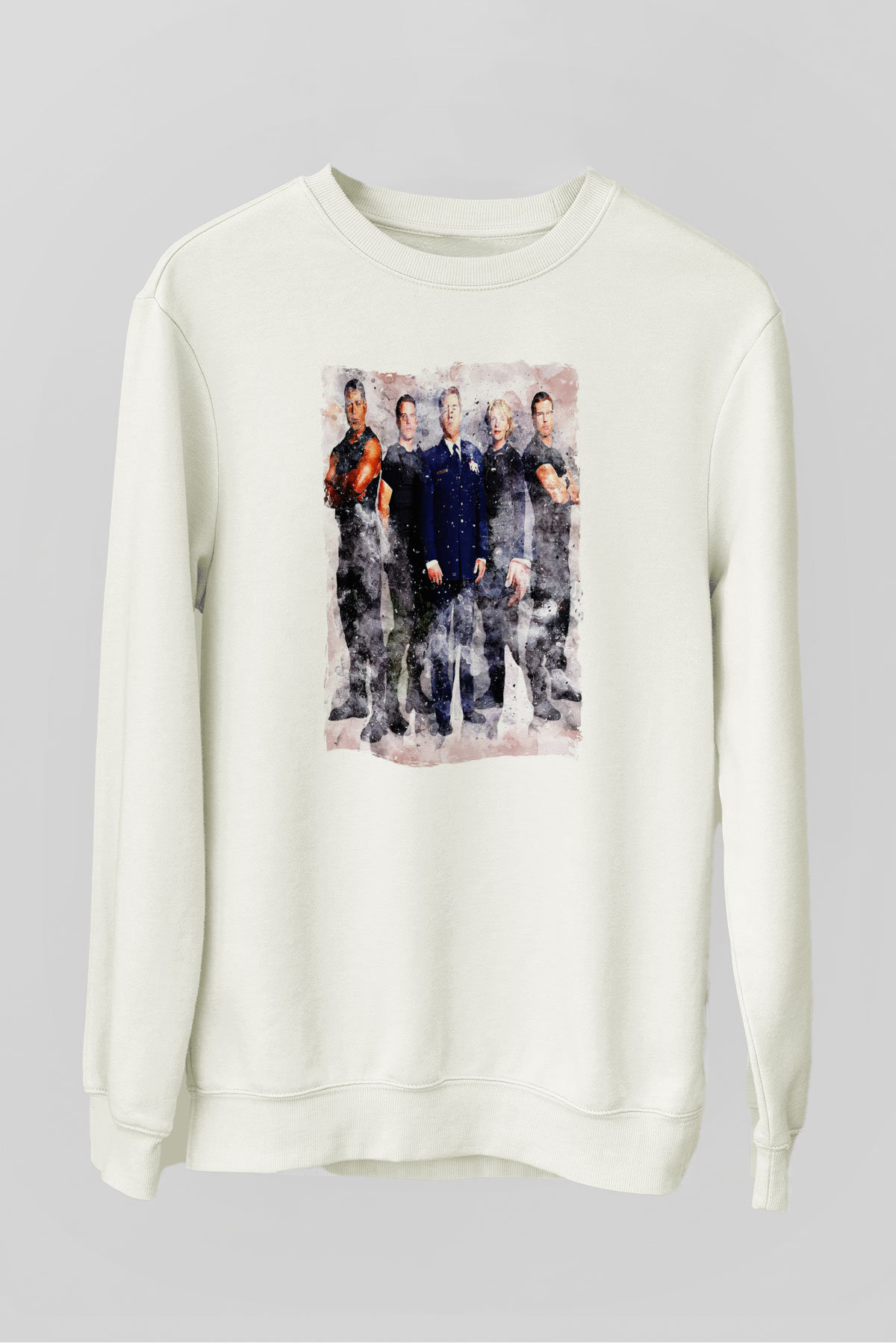 Stargate SG-1 Beyaz Unisex Sweatshirt