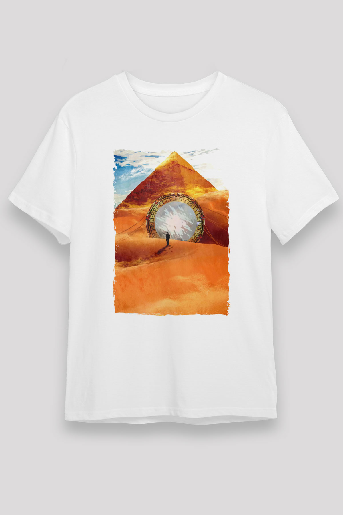 Stargate SG-1 Beyaz Unisex Tişört T-Shirt