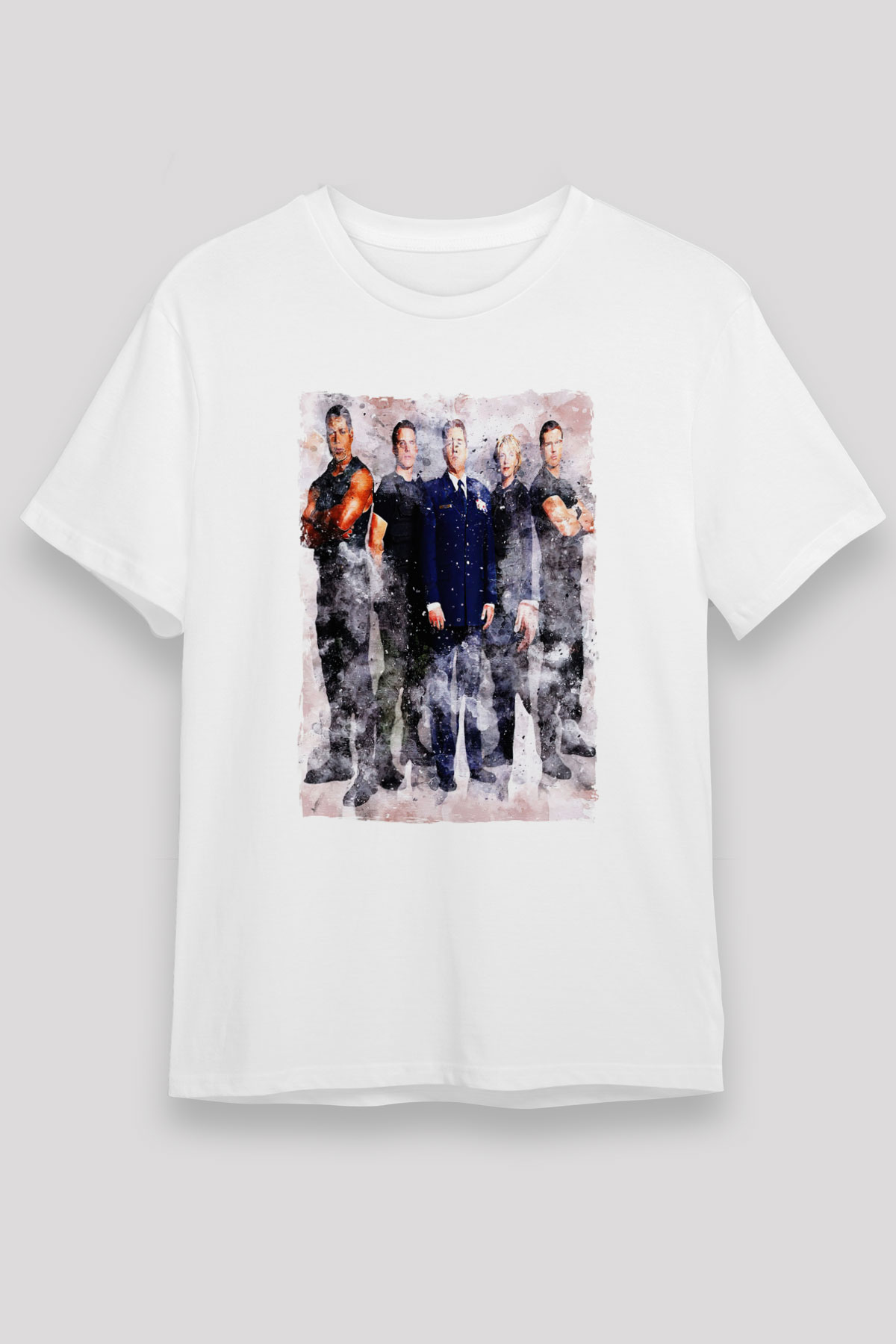 Stargate SG-1 Beyaz Unisex Tişört T-Shirt