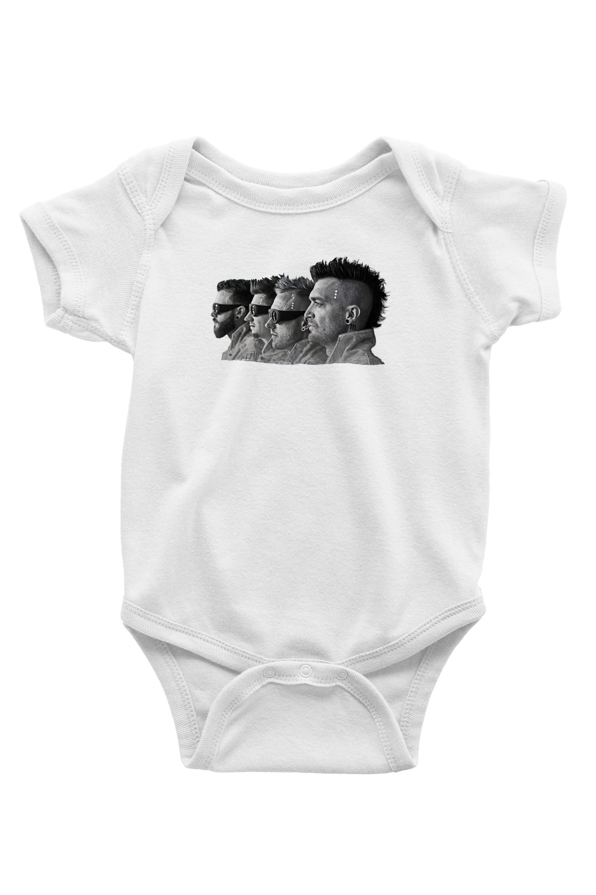 Starset Baskılı Beyaz Unisex Bebek Body - Zıbın