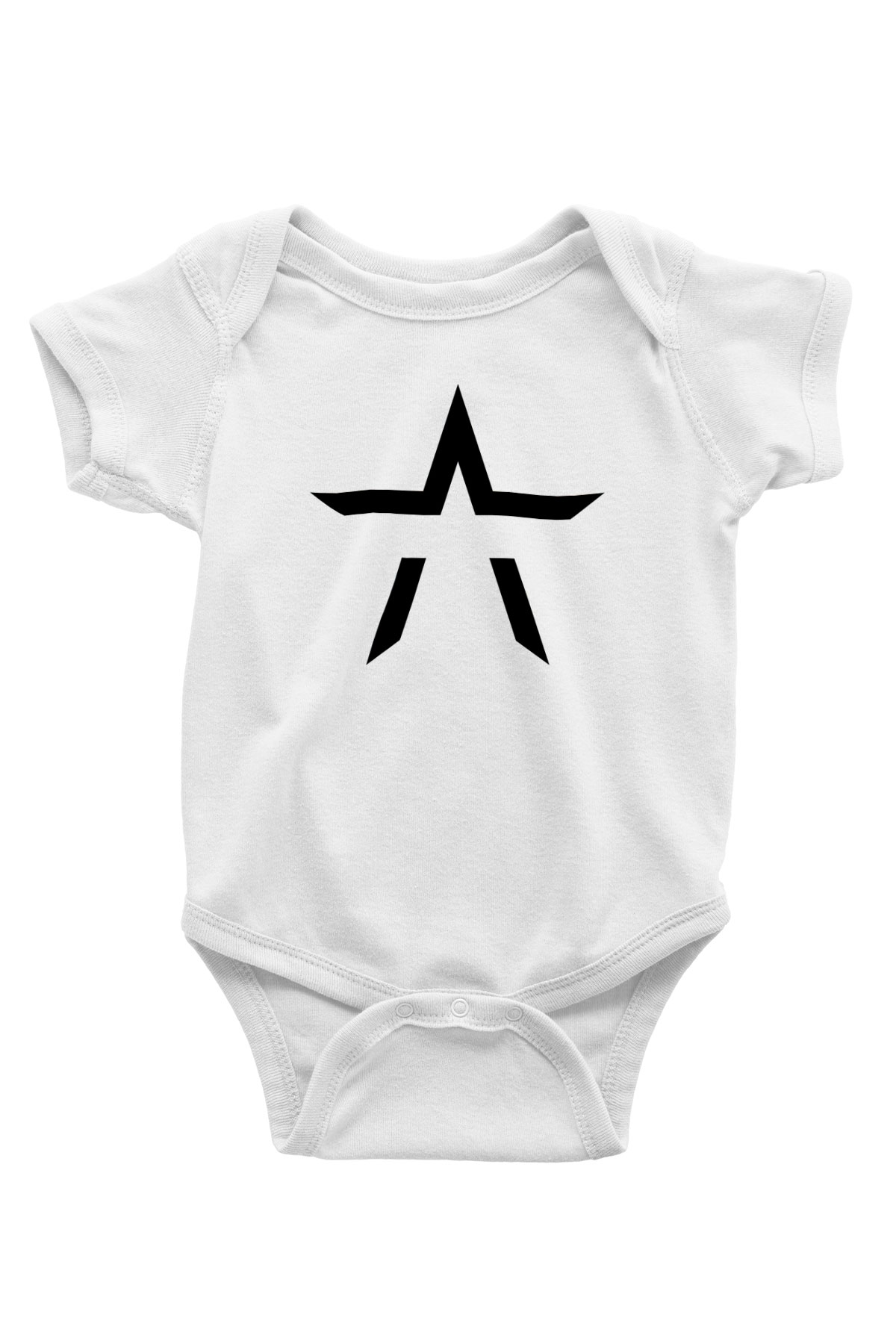 Starset Baskılı Beyaz Unisex Bebek Body - Zıbın