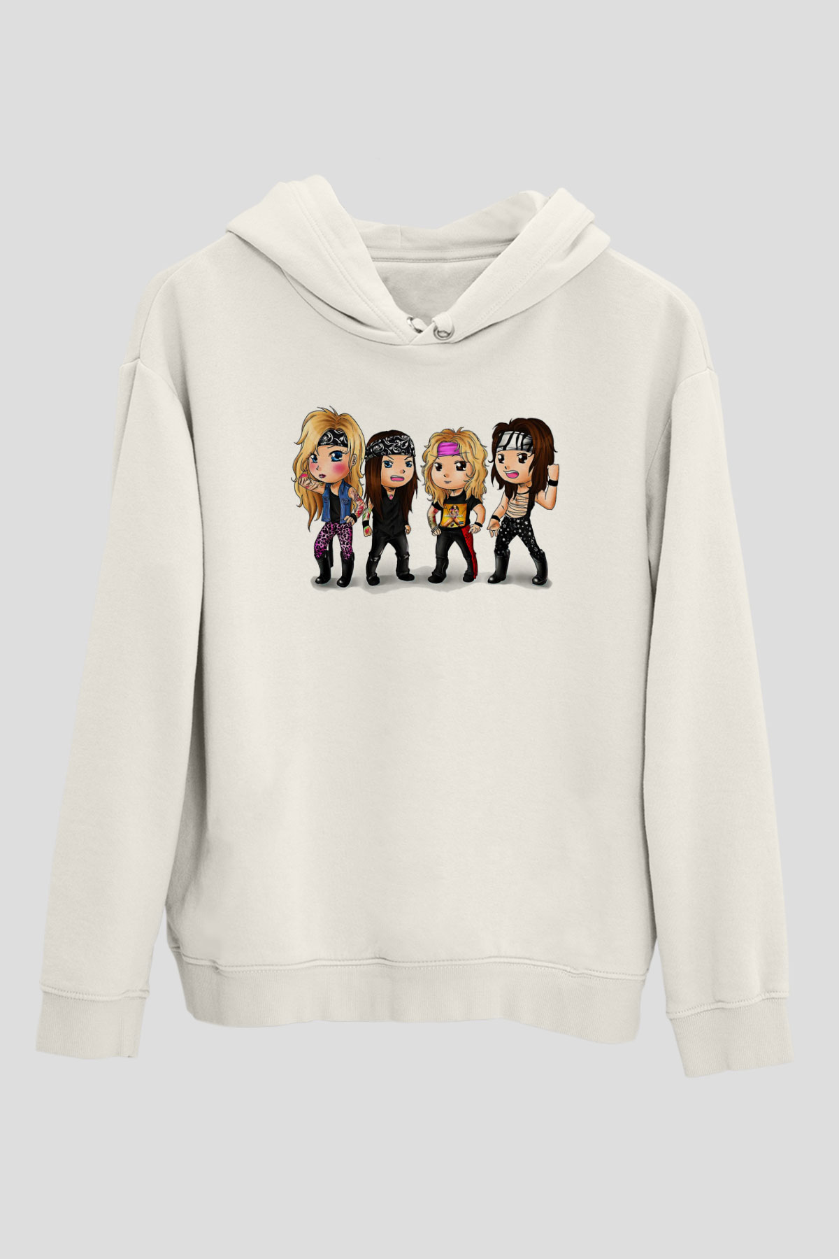 Starset Baskılı Unisex Siyah Kapüşonlu Sweatshirt