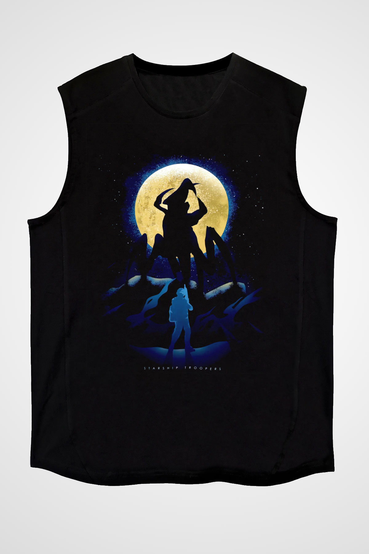 Starship Troopers Siyah Unisex  Kolsuz Tişört
