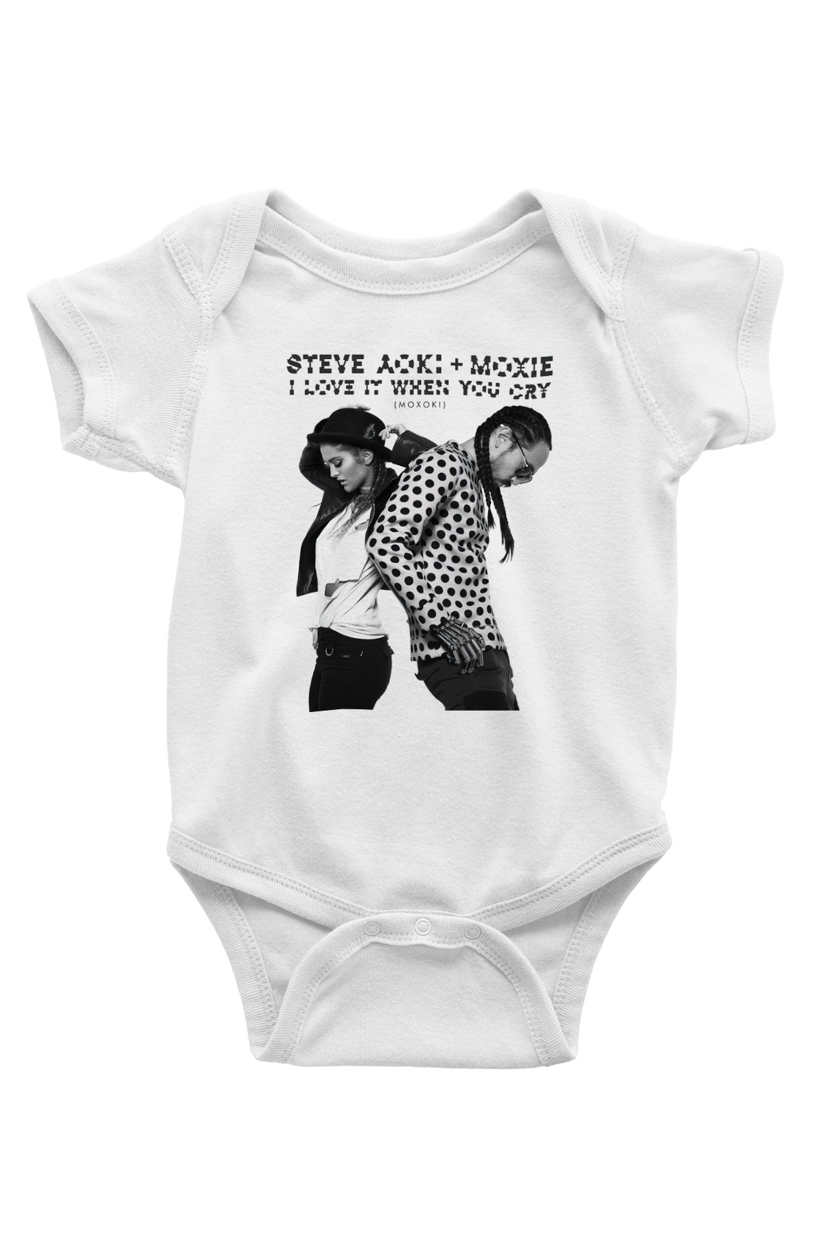 Steve Aoki Beyaz Bebek Body - Zıbın