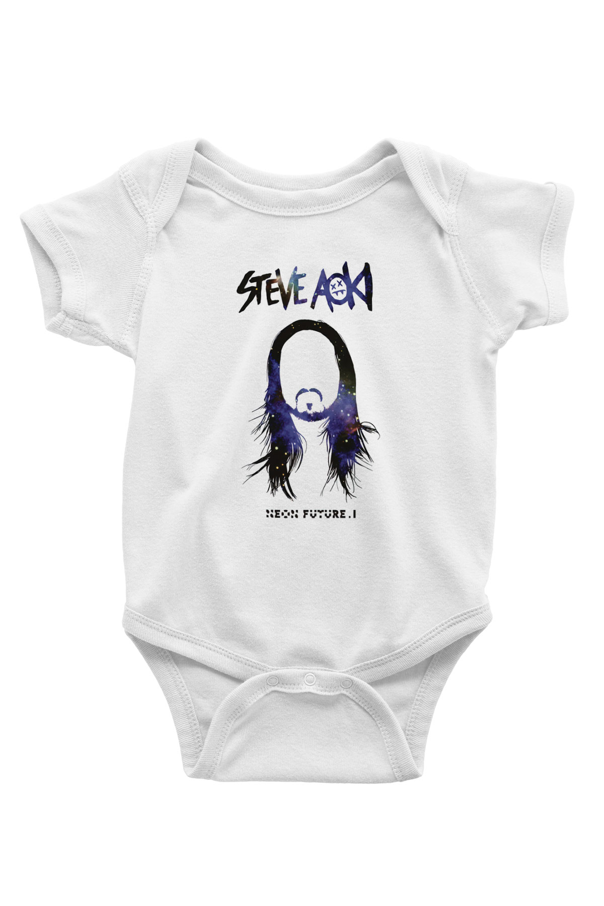 Steve Aoki Beyaz Bebek Body - Zıbın