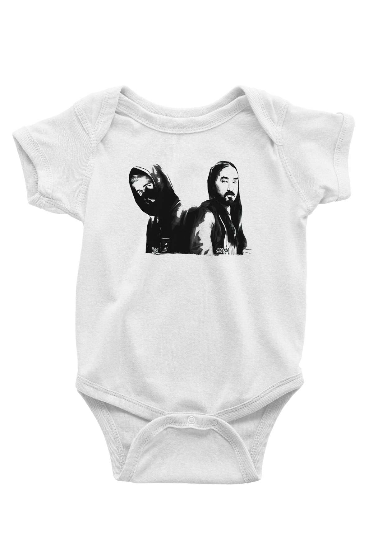 Steve Aoki Beyaz Bebek Body - Zıbın