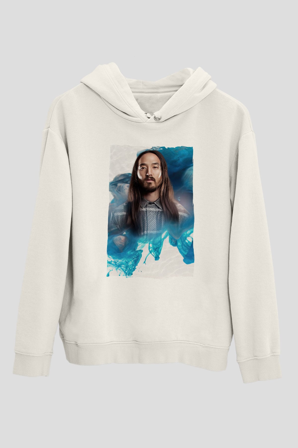 Steve Aoki Beyaz Unisex Kapüşonlu Sweatshirt