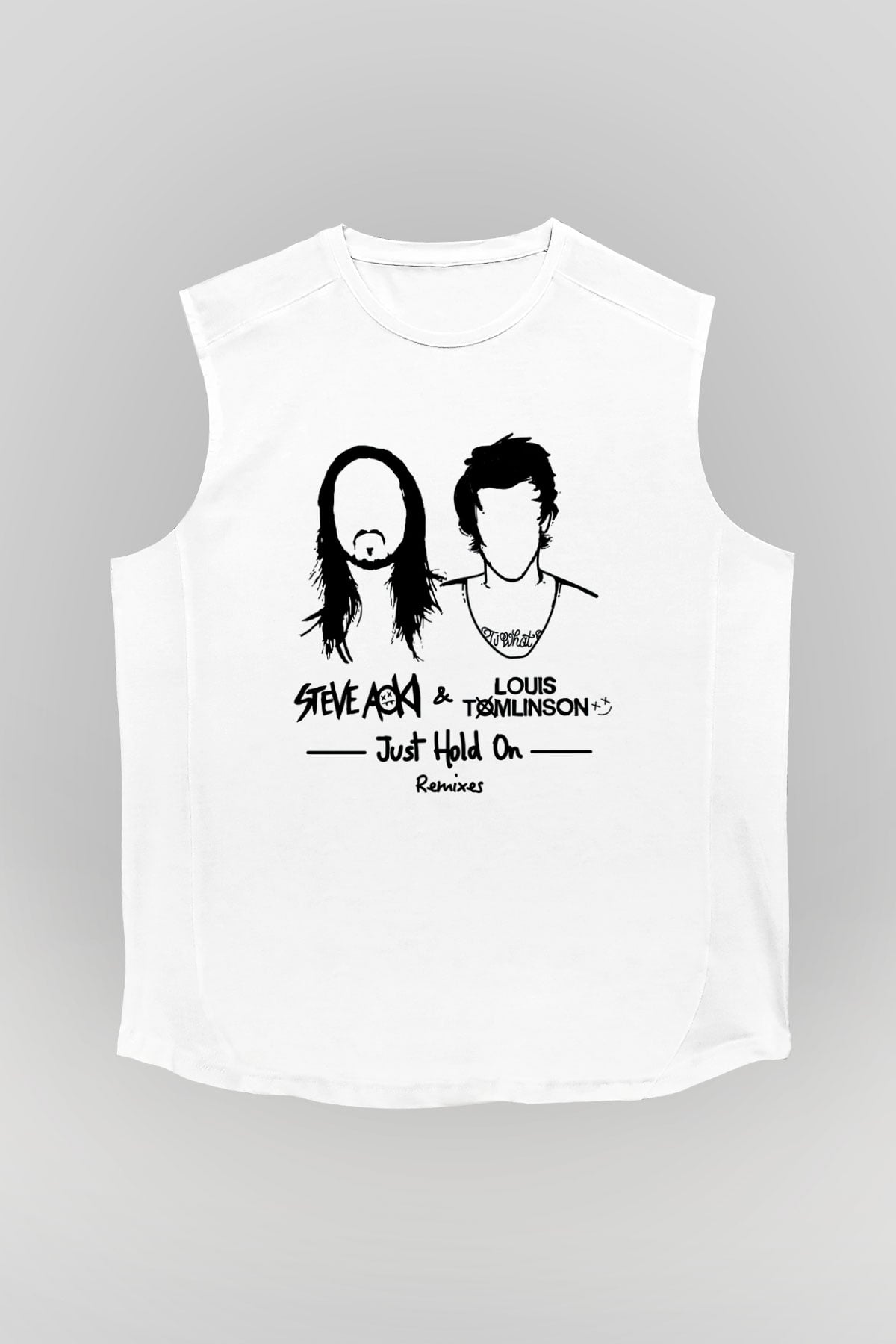 Steve Aoki Beyaz Unisex Kolsuz Tişört