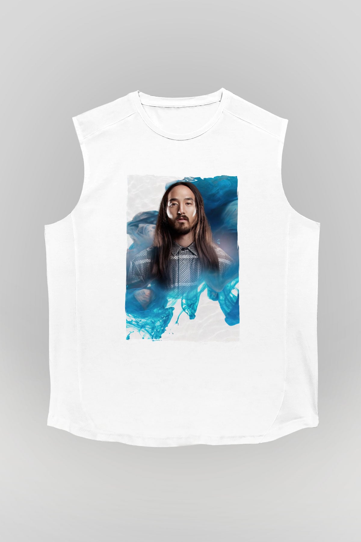 Steve Aoki Beyaz Unisex Kolsuz Tişört