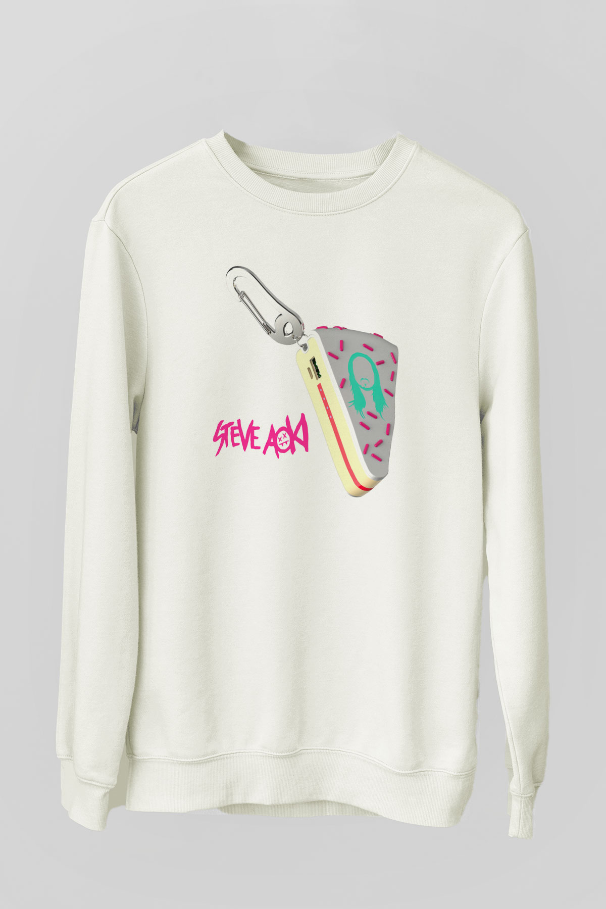 Steve Aoki Beyaz Unisex Sweatshirt