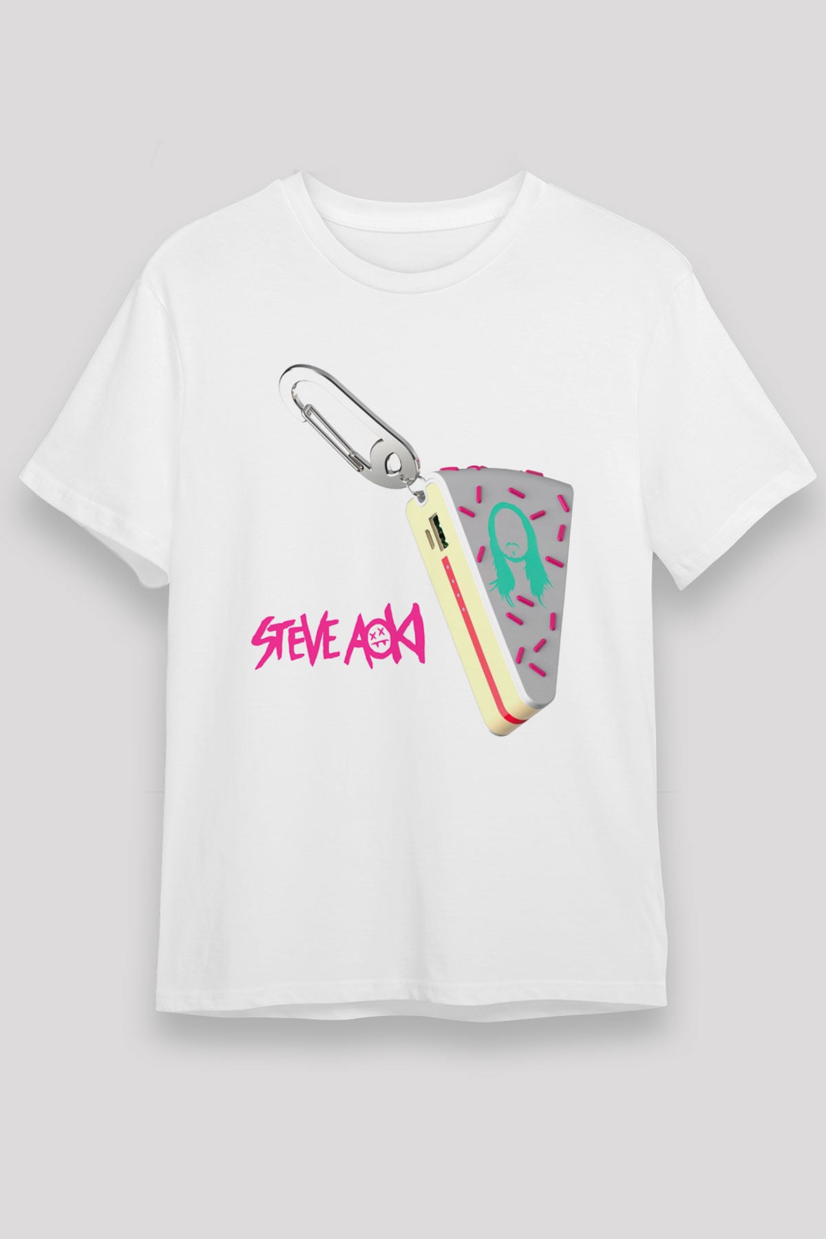 Steve Aoki Beyaz Unisex Tişört T-Shirt - TişörtFabrikası
