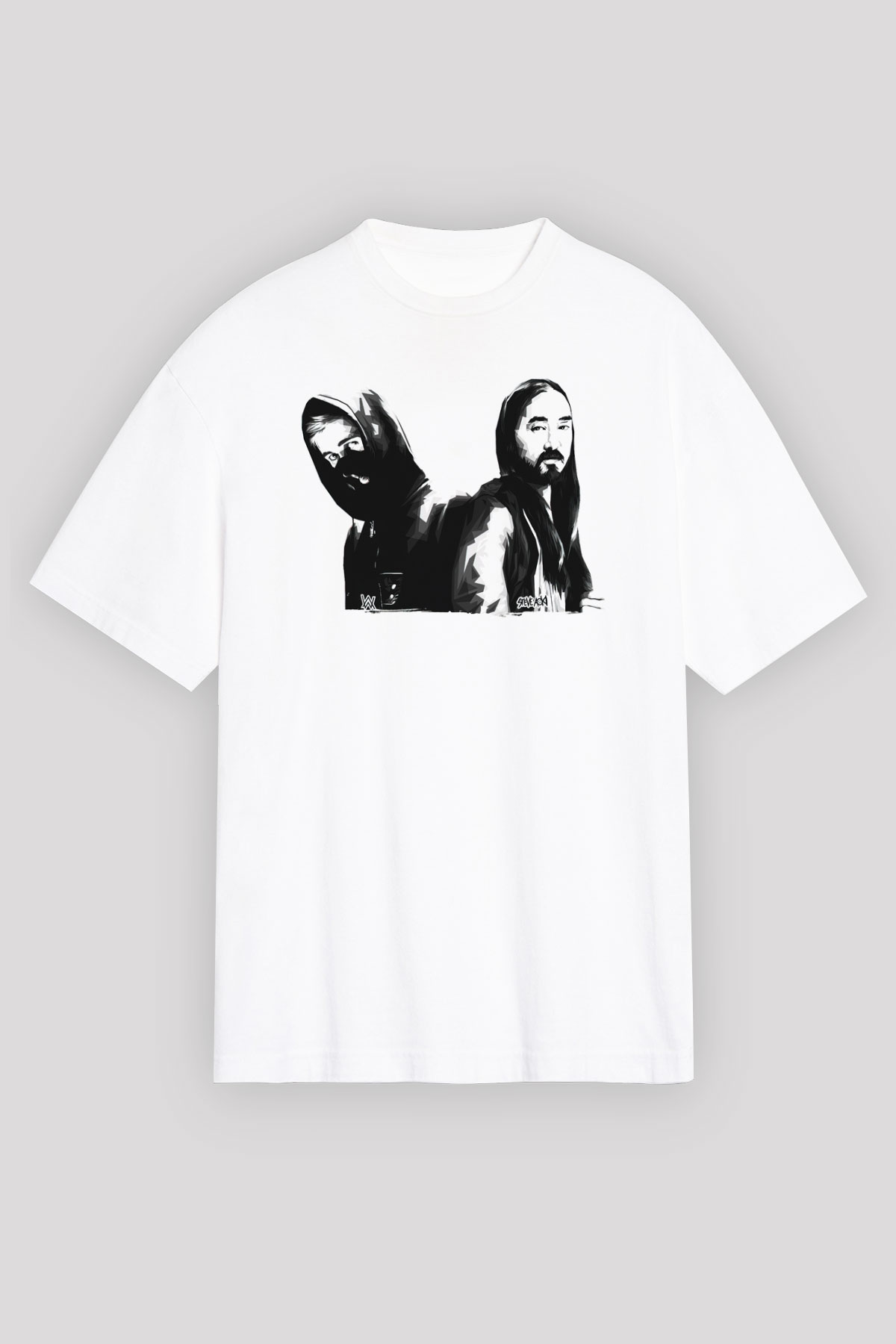 Steve Aoki Beyaz Oversize Tişört Oversize T-shirt - TişörtFabrikası