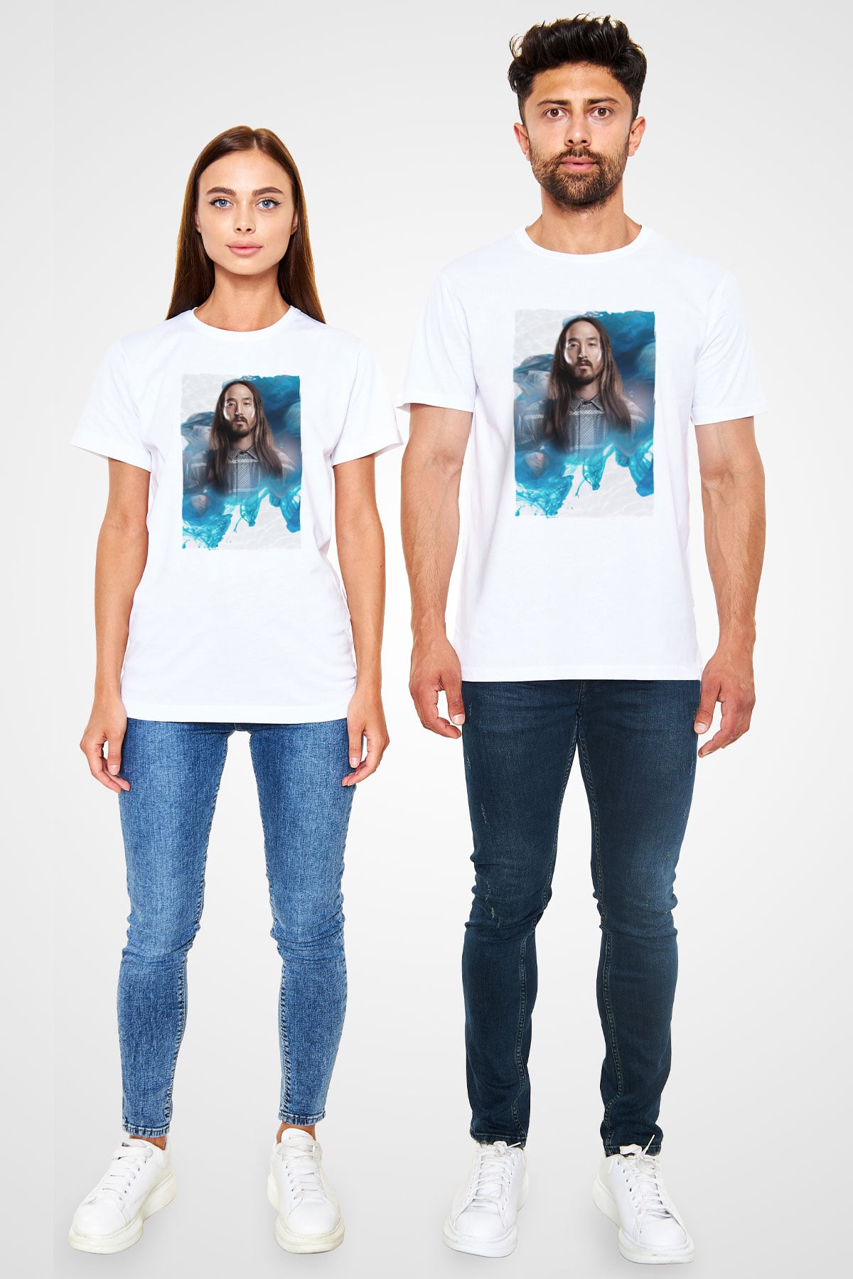 Steve Aoki Beyaz Unisex Tişört T-Shirt - TişörtFabrikası