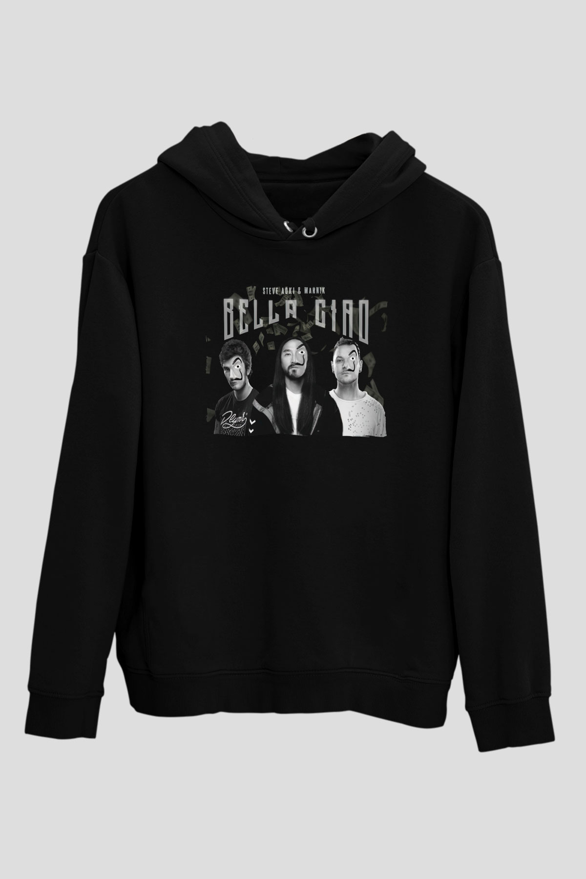 Steve Aoki Siyah Unisex Kapüşonlu Sweatshirt