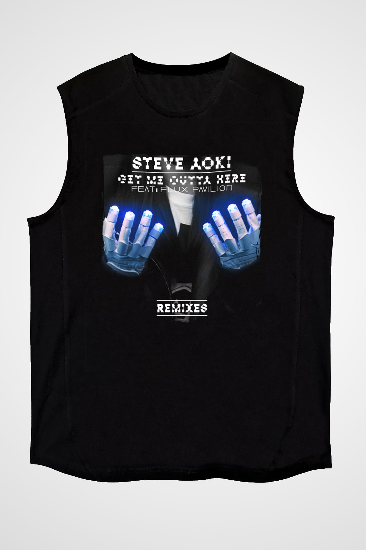Steve Aoki Siyah Unisex Kolsuz Tişört