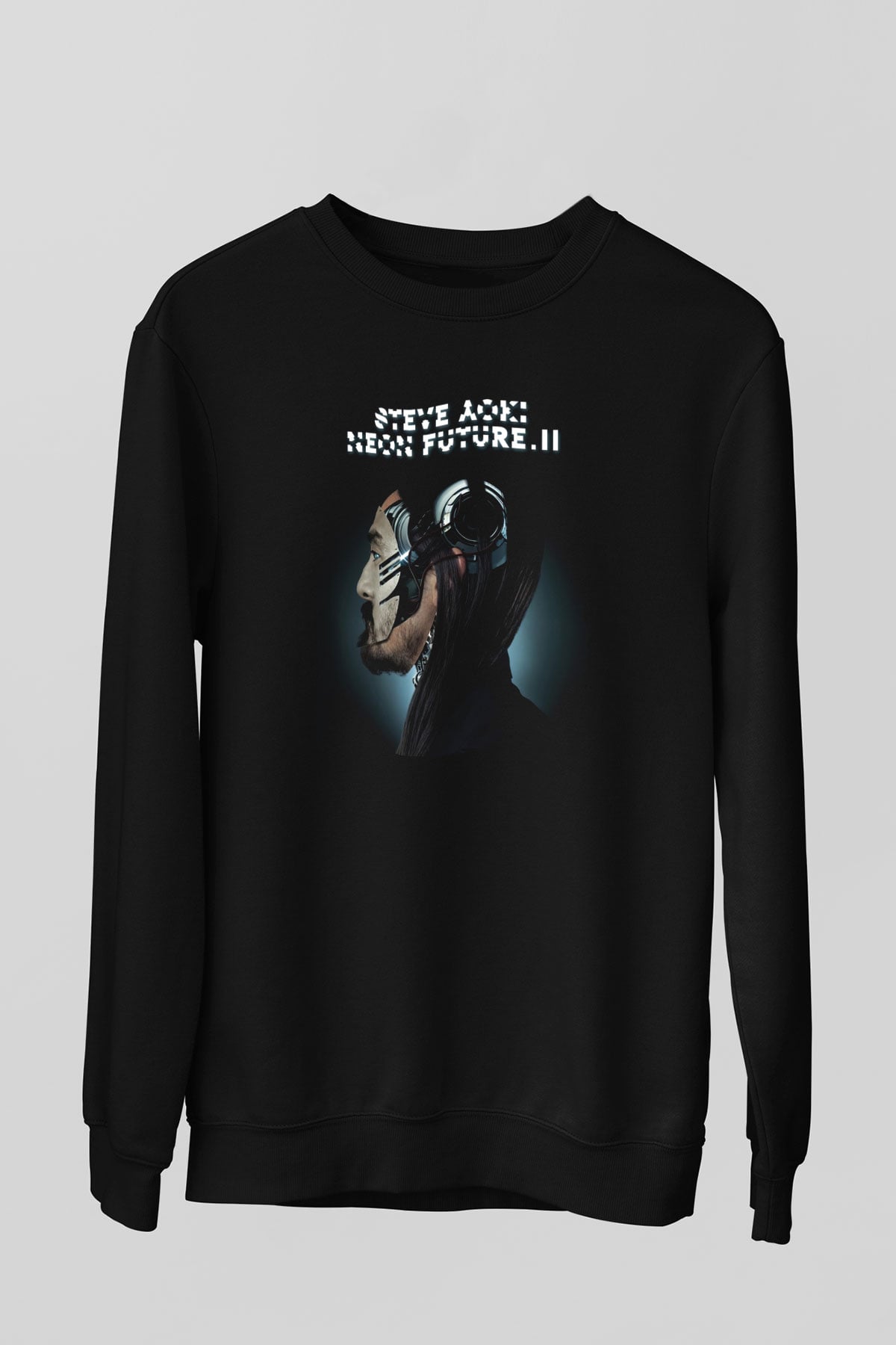 Steve Aoki Siyah Unisex Sweatshirt