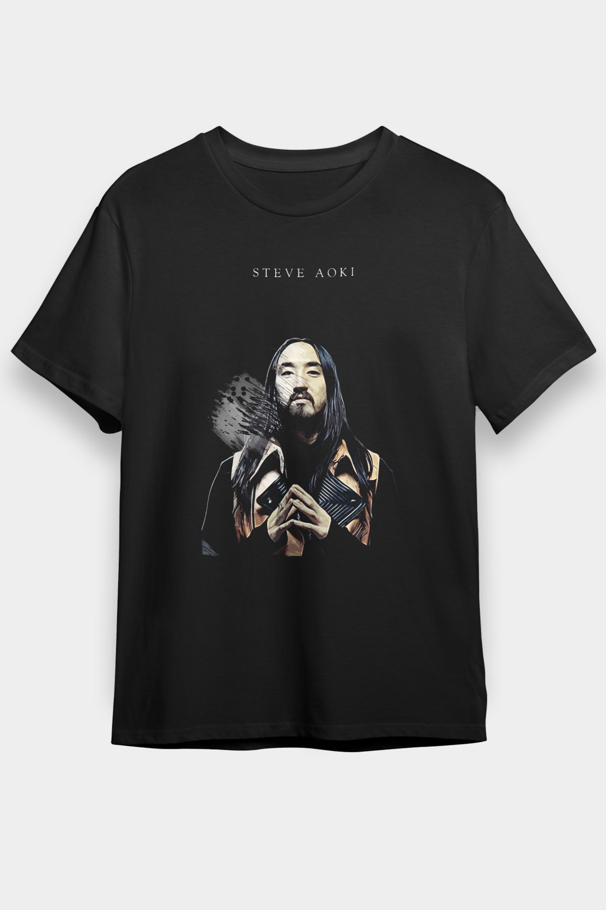 Steve Aoki Siyah Unisex Tişört T-Shirt - TişörtFabrikası