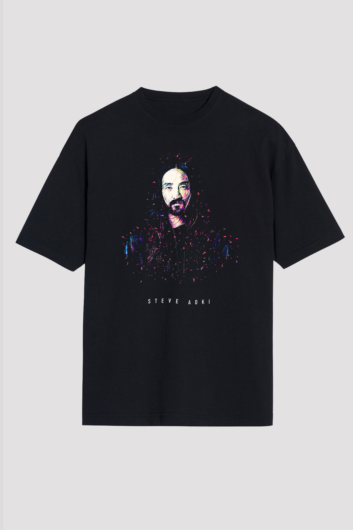 Steve Aoki Siyah Oversize Tişört Oversize T-shirt - TişörtFabrikası