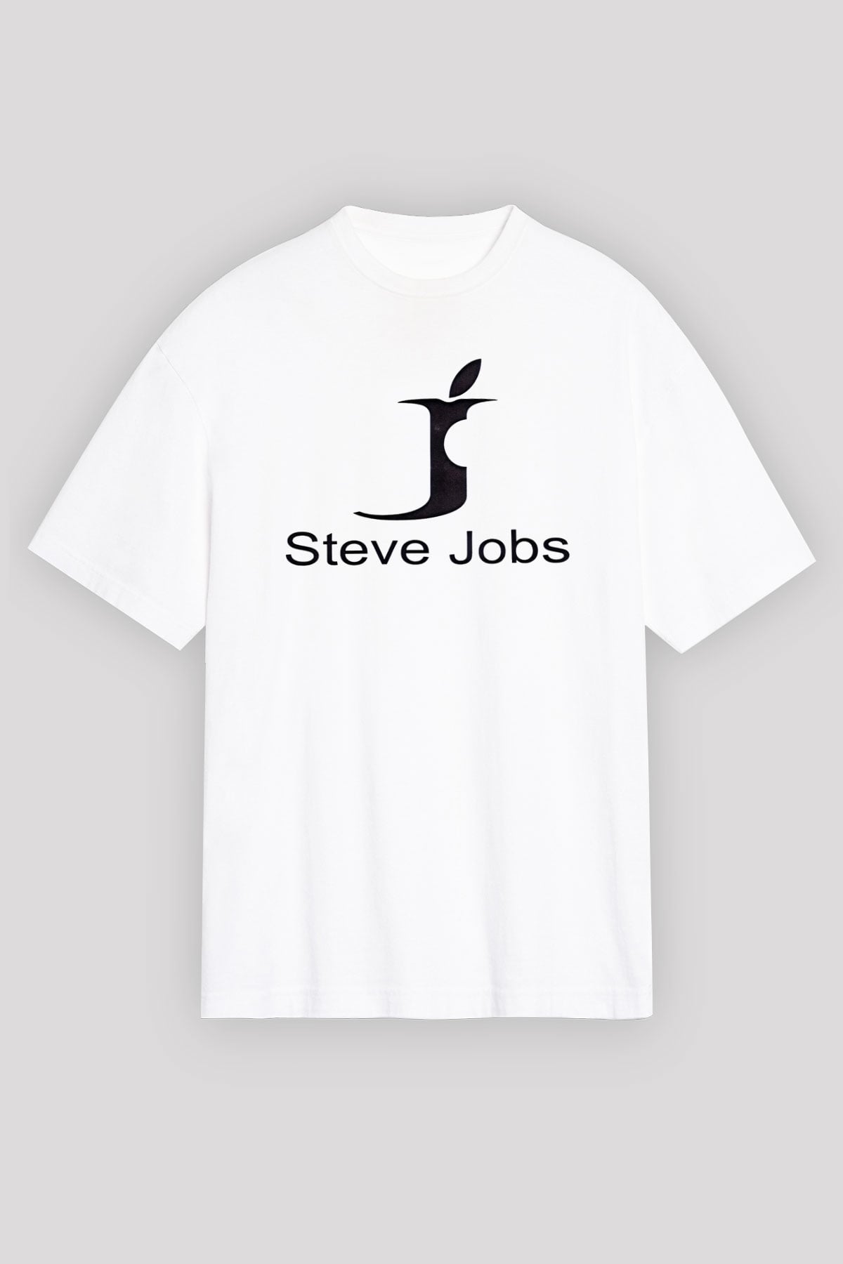 Steve Jobs Beyaz Unisex Oversize Tişört T-Shirt