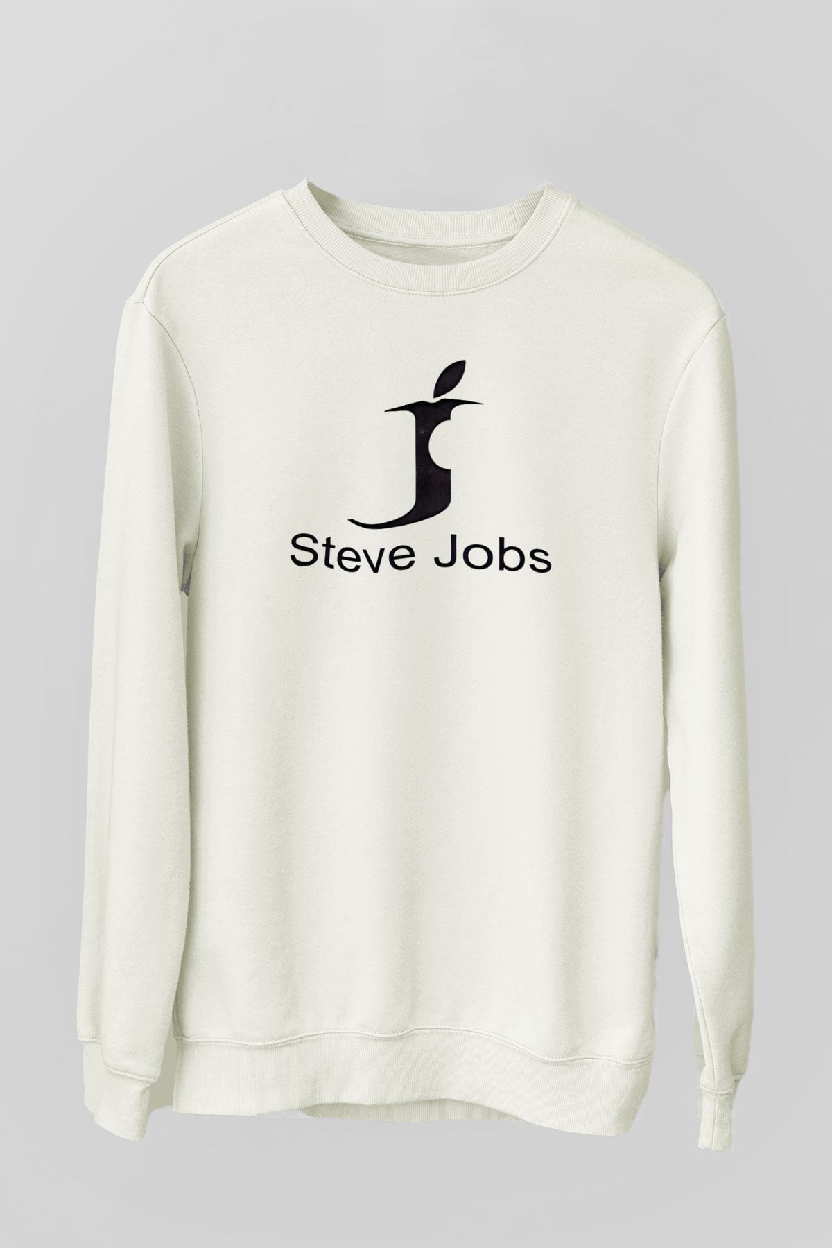 Steve Jobs Beyaz Unisex Sweatshirt