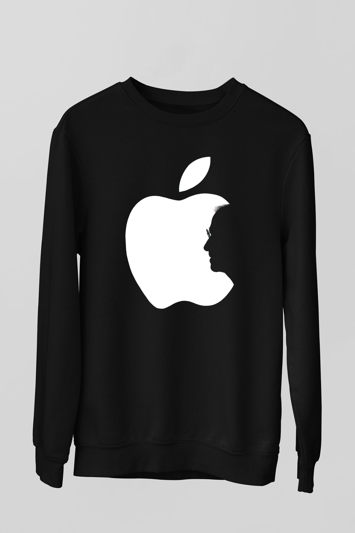 Steve Jobs Siyah Unisex Sweatshirt