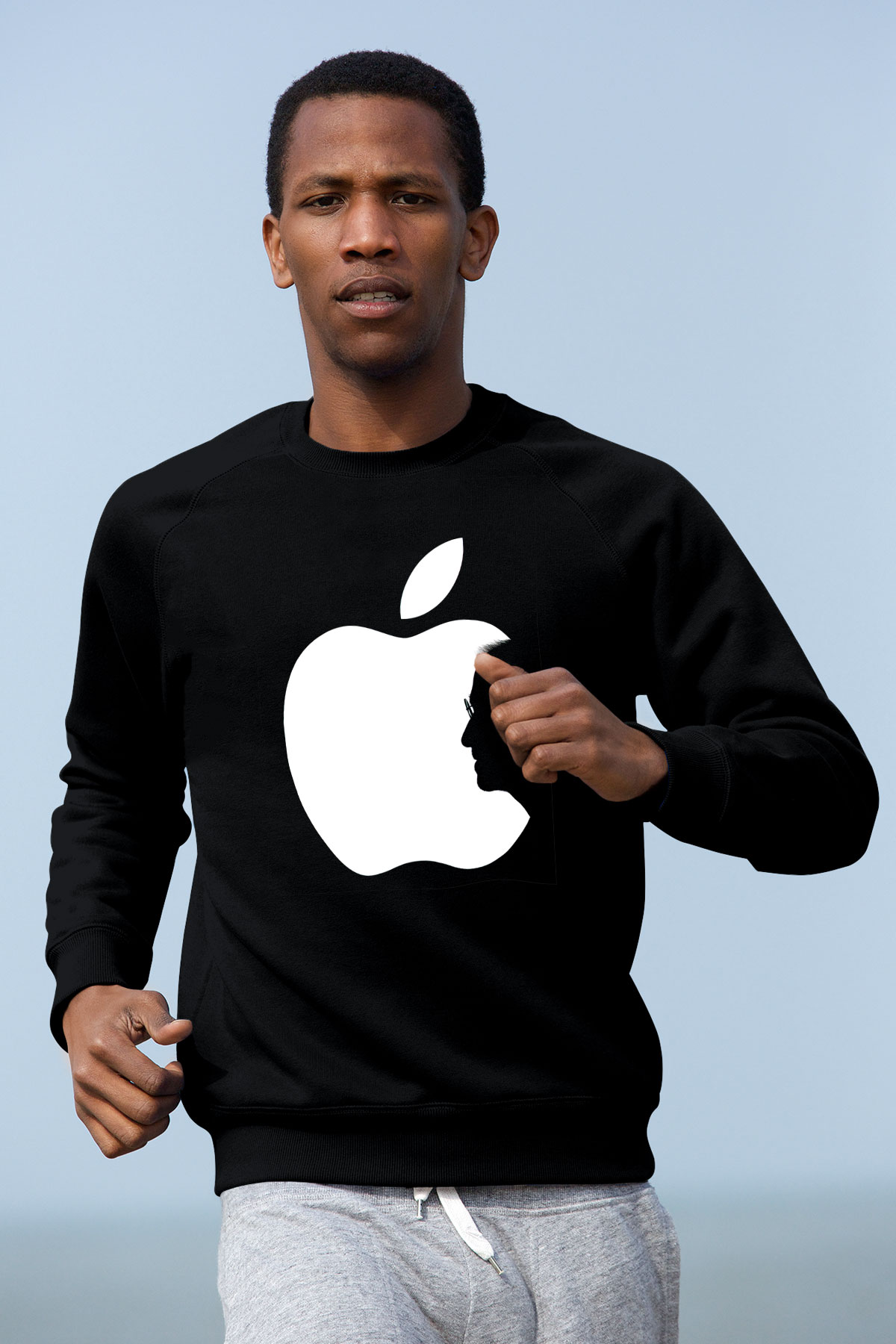 Steve Jobs Siyah Unisex Sweatshirt