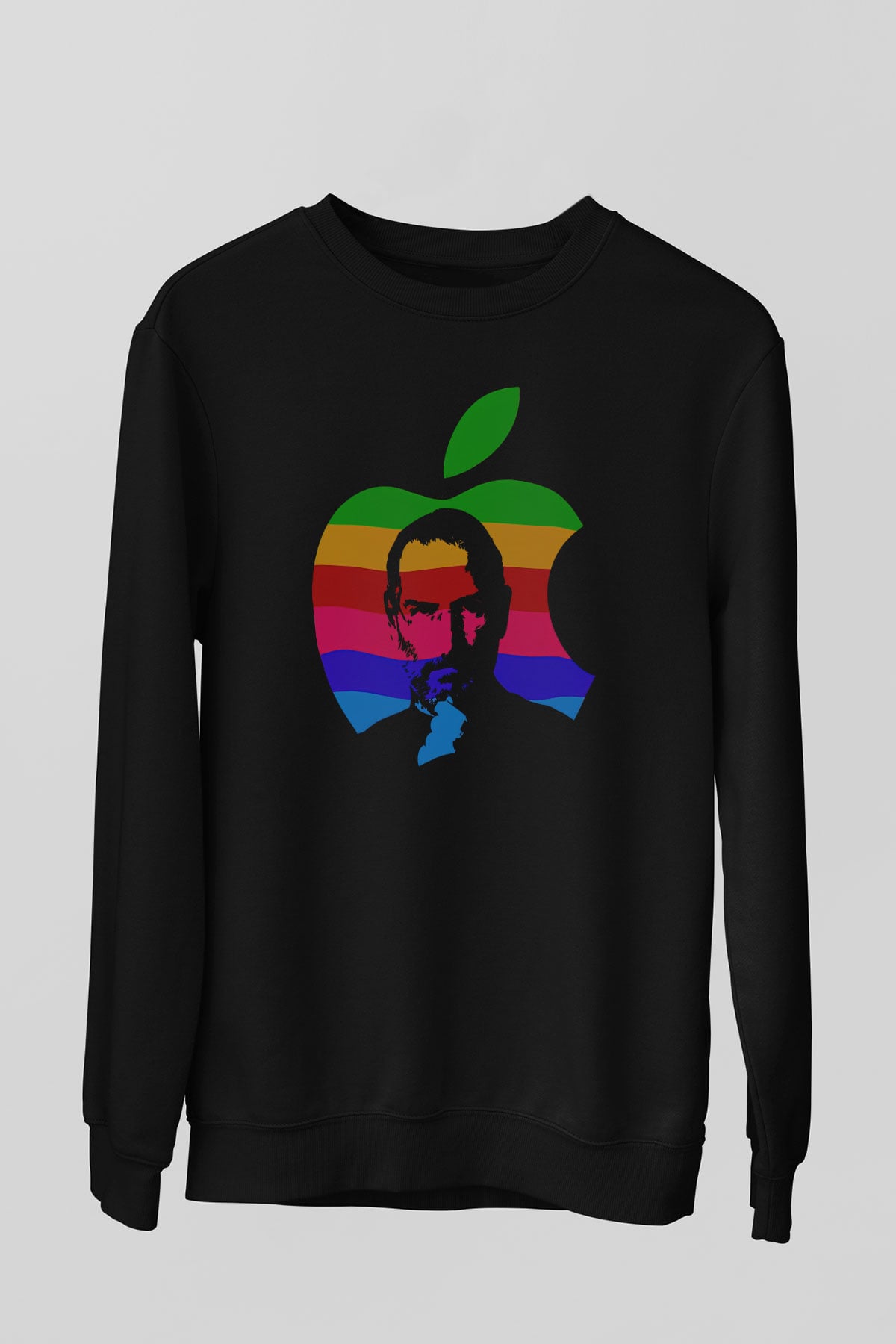 Steve Jobs Siyah Unisex Sweatshirt