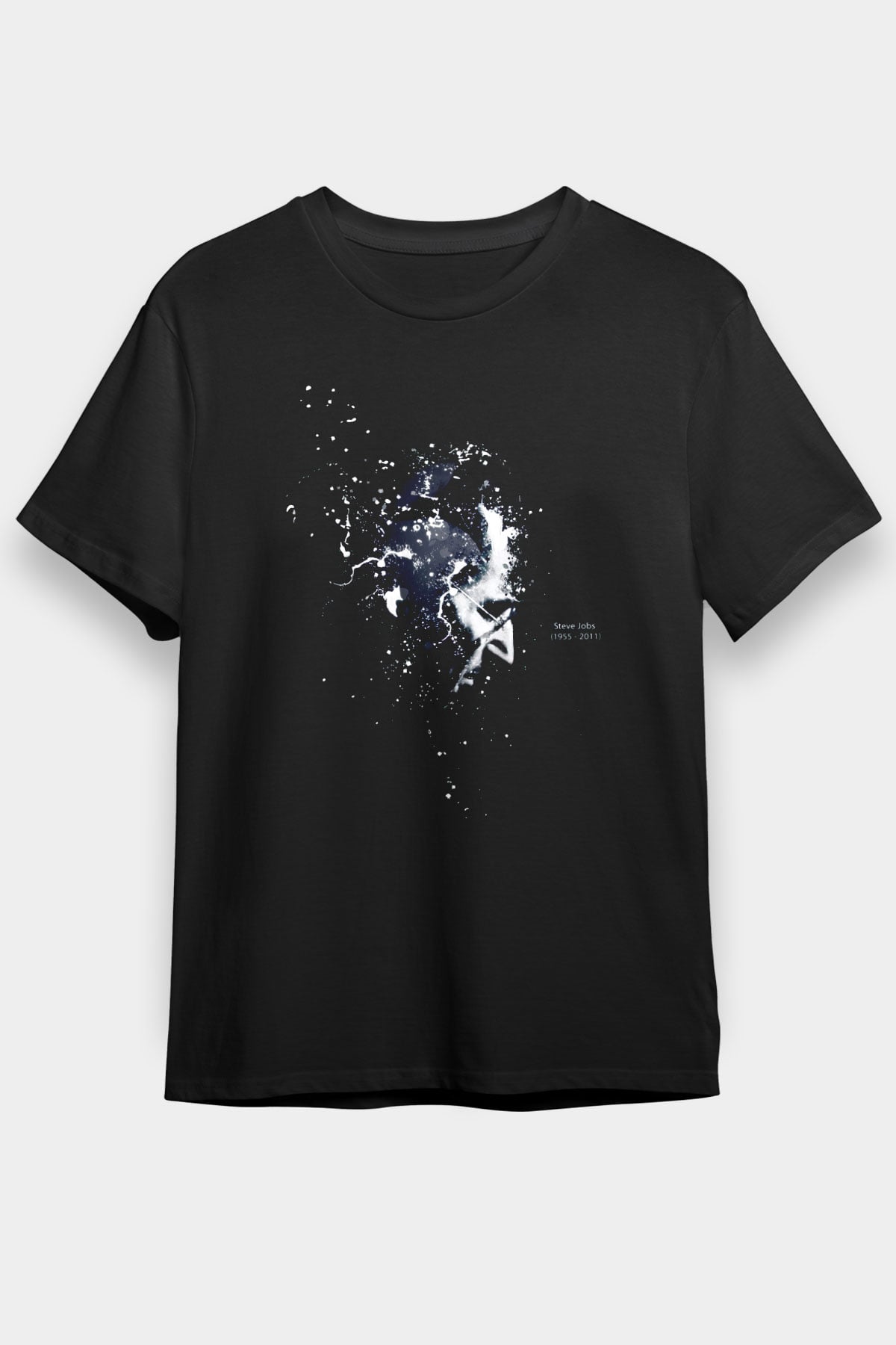 Steve Jobs Siyah Unisex Tişört T-Shirt - TişörtFabrikası
