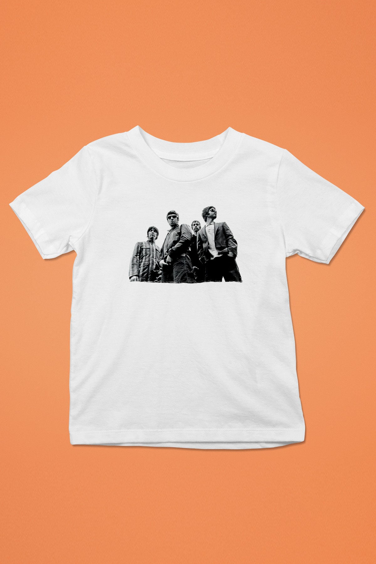 Stone Roses Baskılı Beyaz Unisex Beyaz Çocuk Tişört - Tshirt