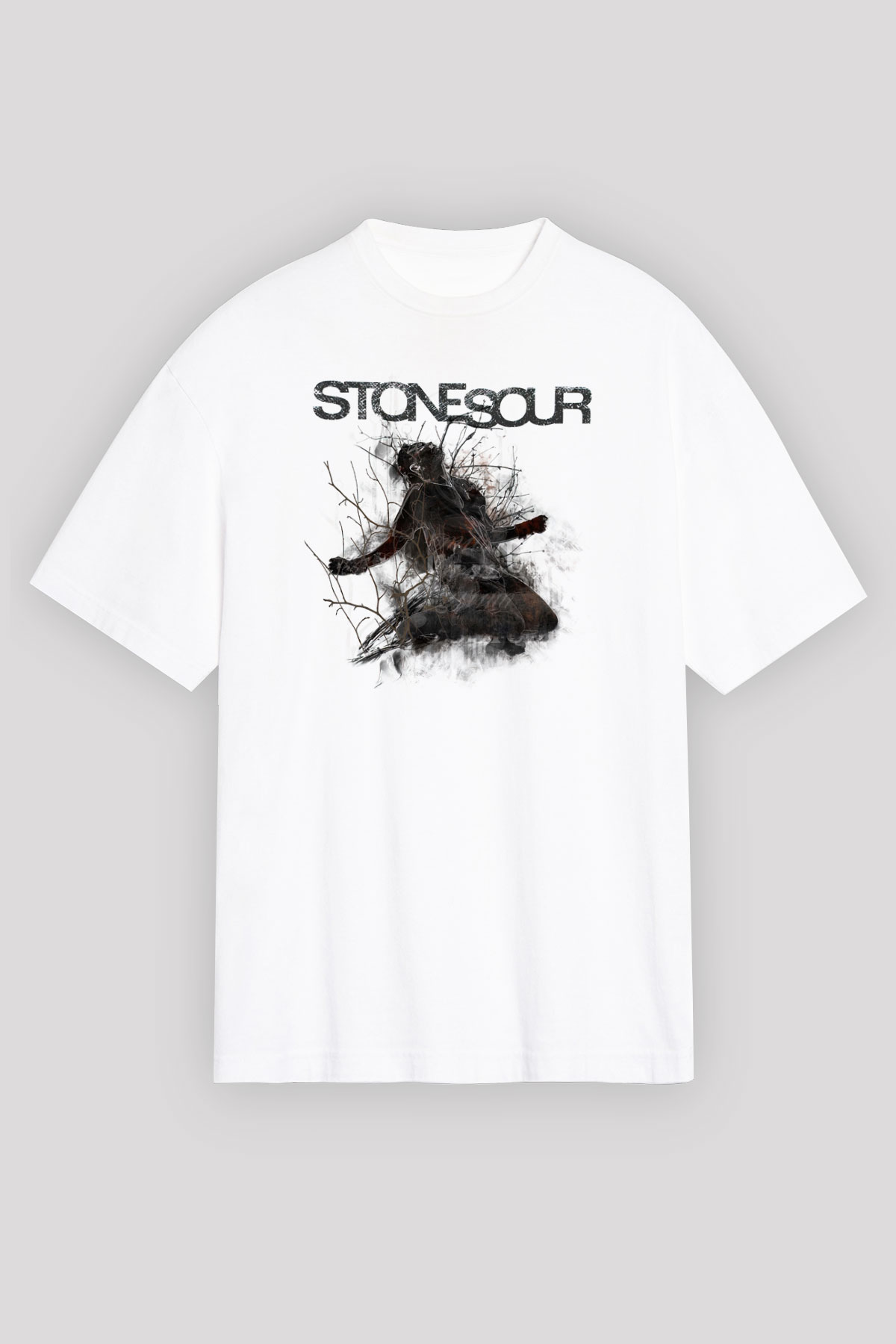 Stone Sour Siyah Unisex Oversize Tişört T-Shirt