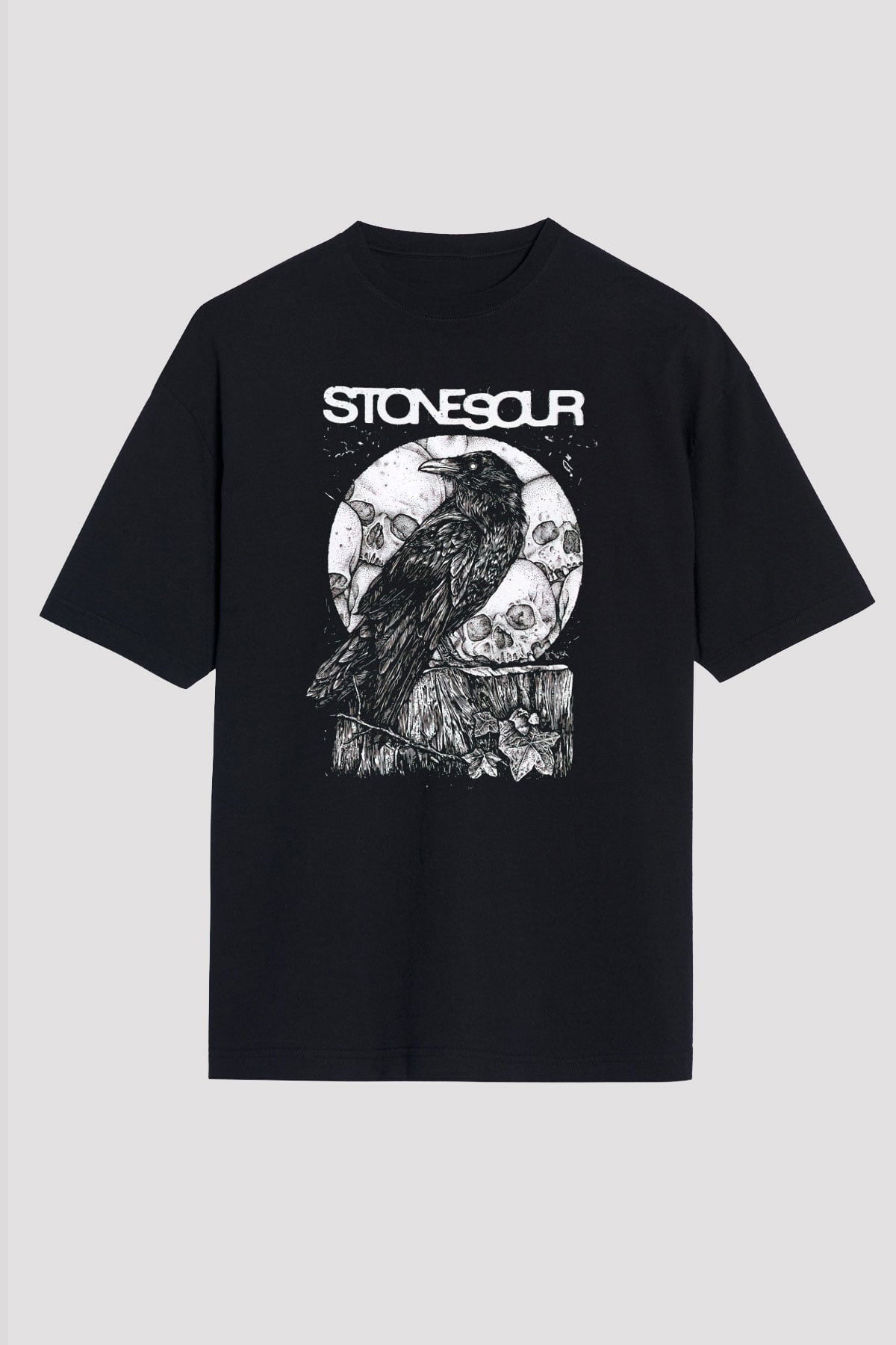 Stone Sour Siyah Unisex Oversize Tişört T-Shirt