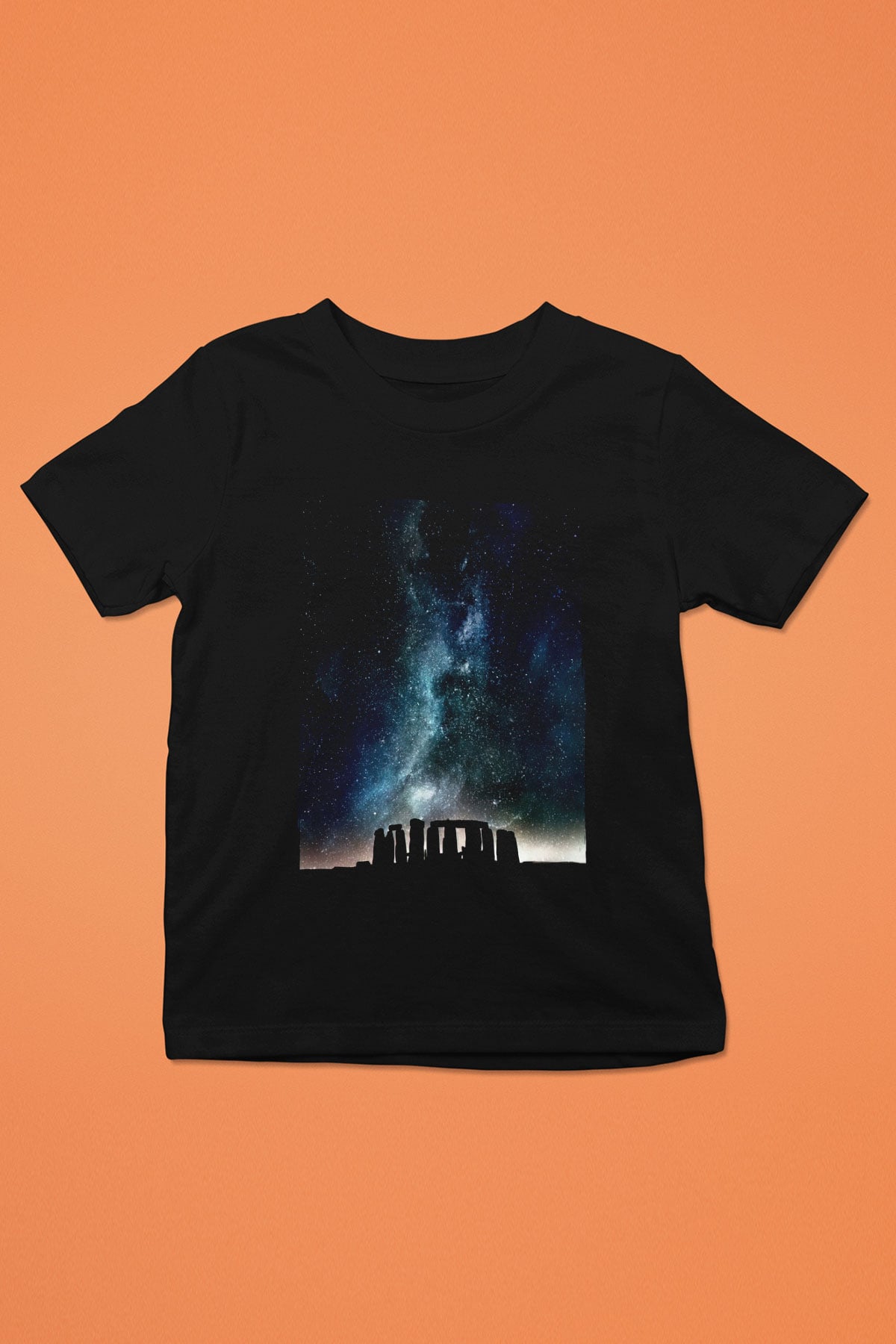 Stonehenge Siyah Unisex Çocuk Tişört