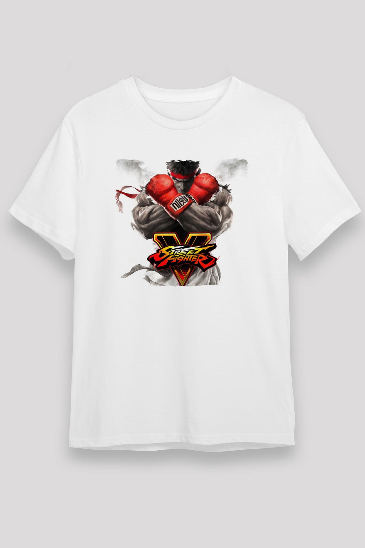 Street Fighter Beyaz Unisex Tişört T-Shirt