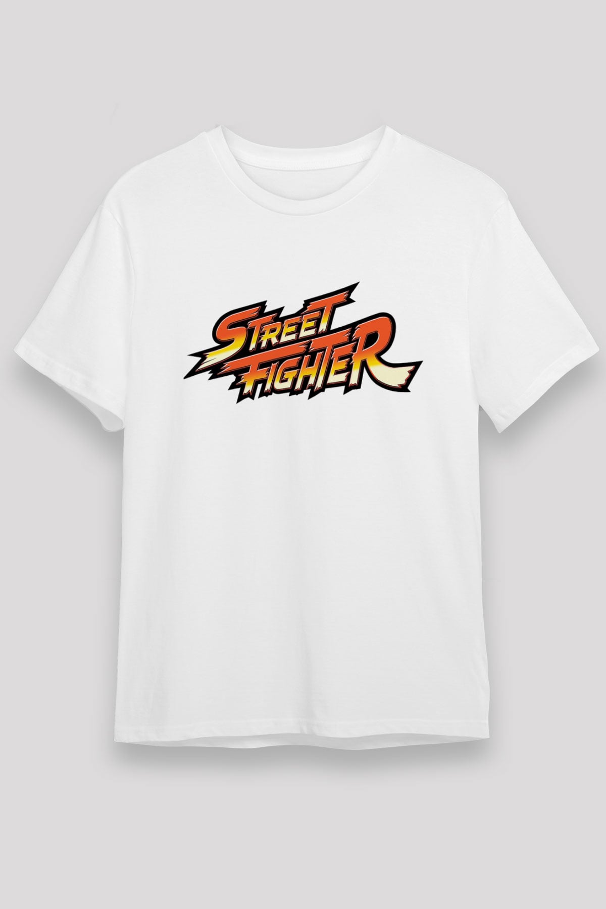 Street Fighter Beyaz Unisex Tişört T-Shirt