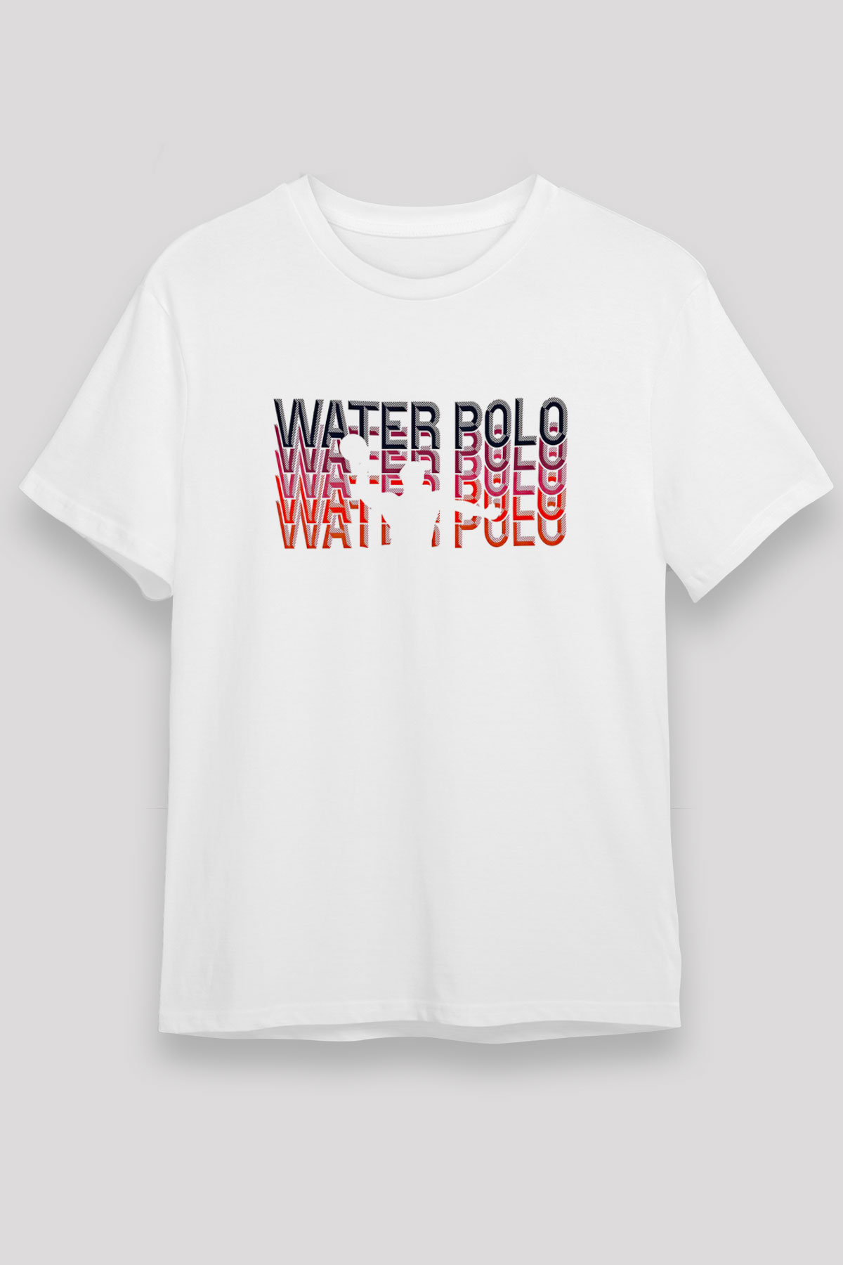 Su Topu Baskılı Unisex Beyaz Tişört - Tshirt