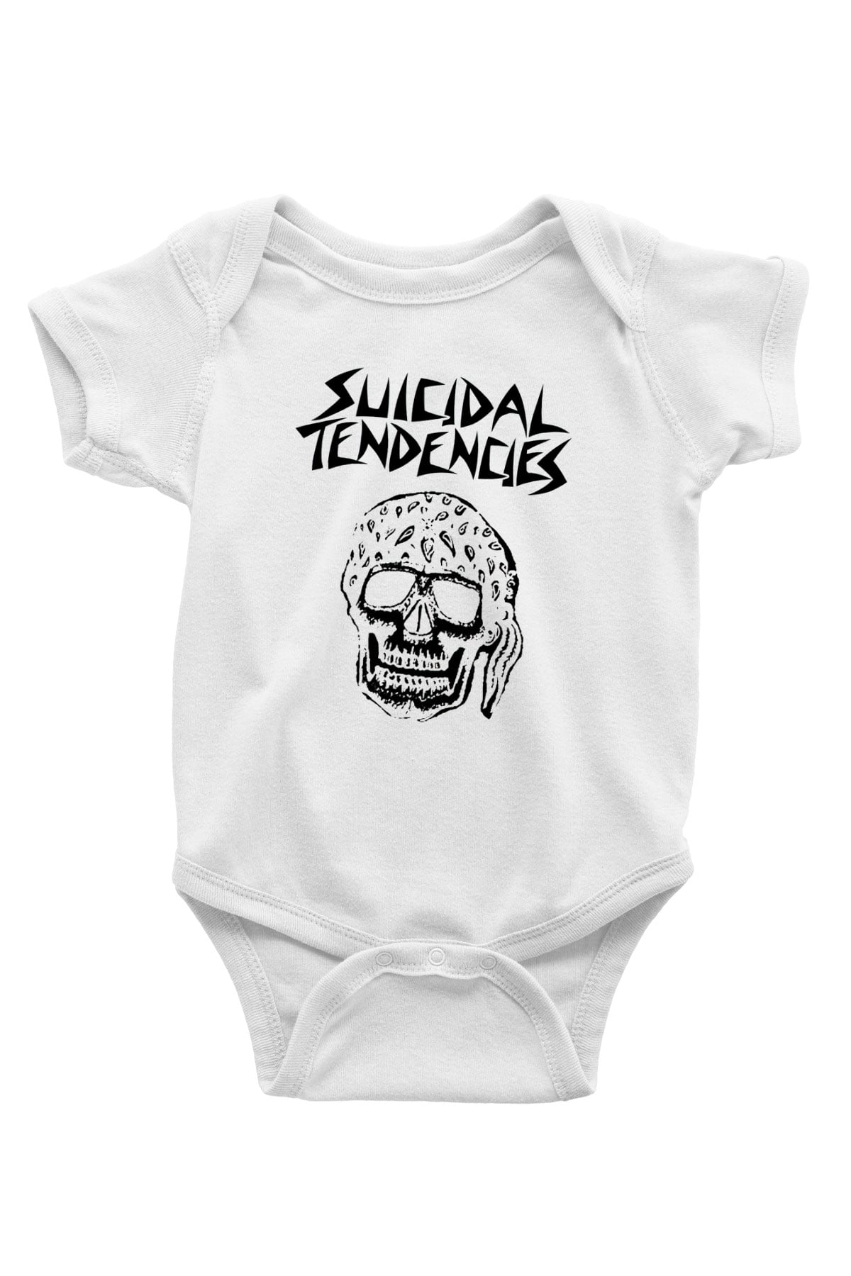 Suicidal Tendencies Baskılı Beyaz Unisex Bebek Body - Zıbın