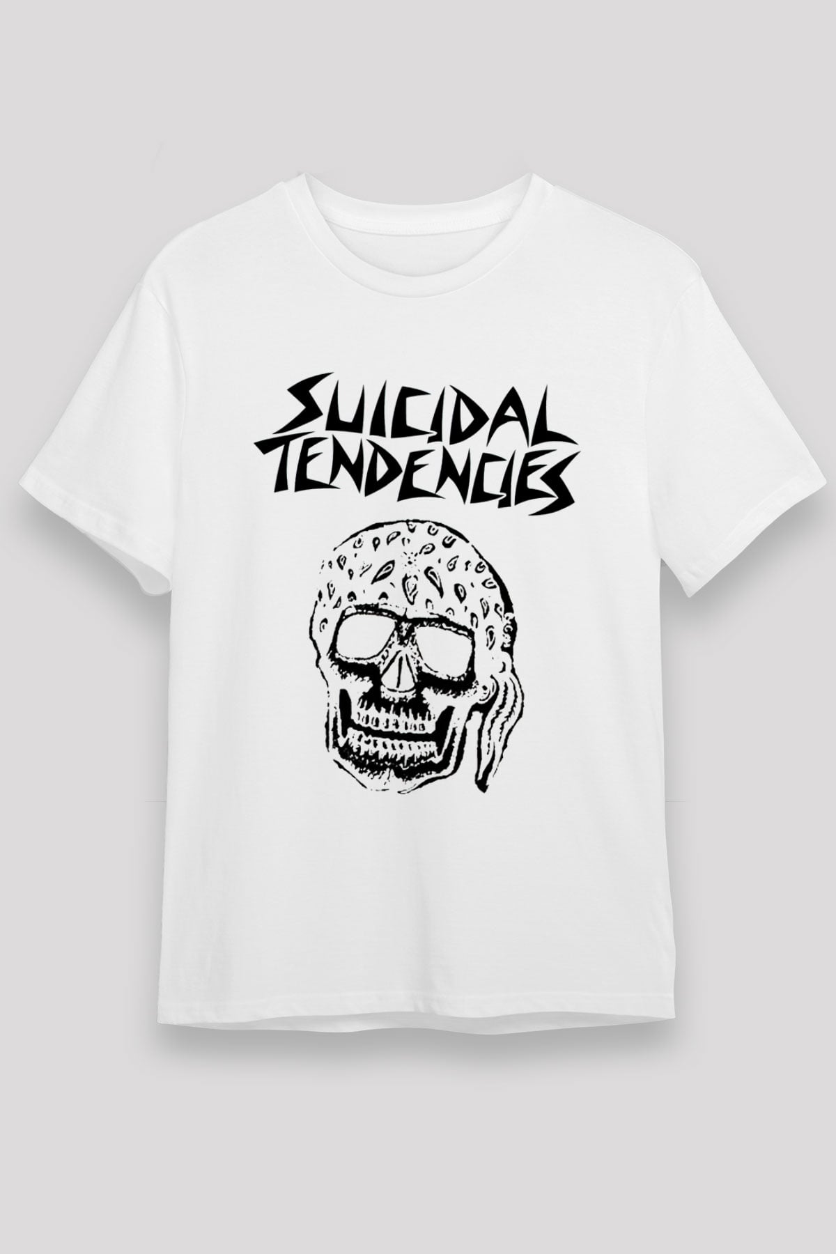 Suicidal Tendencies Beyaz Unisex Tişört T-Shirt - Tişört Fabrikası
