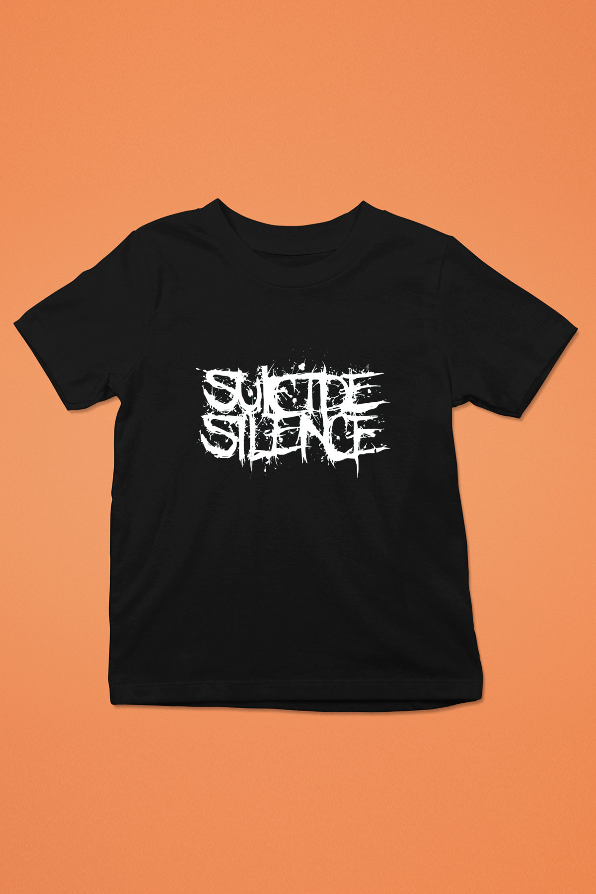 Suicide Silence Baskılı Siyah Unisex Çocuk Tişört