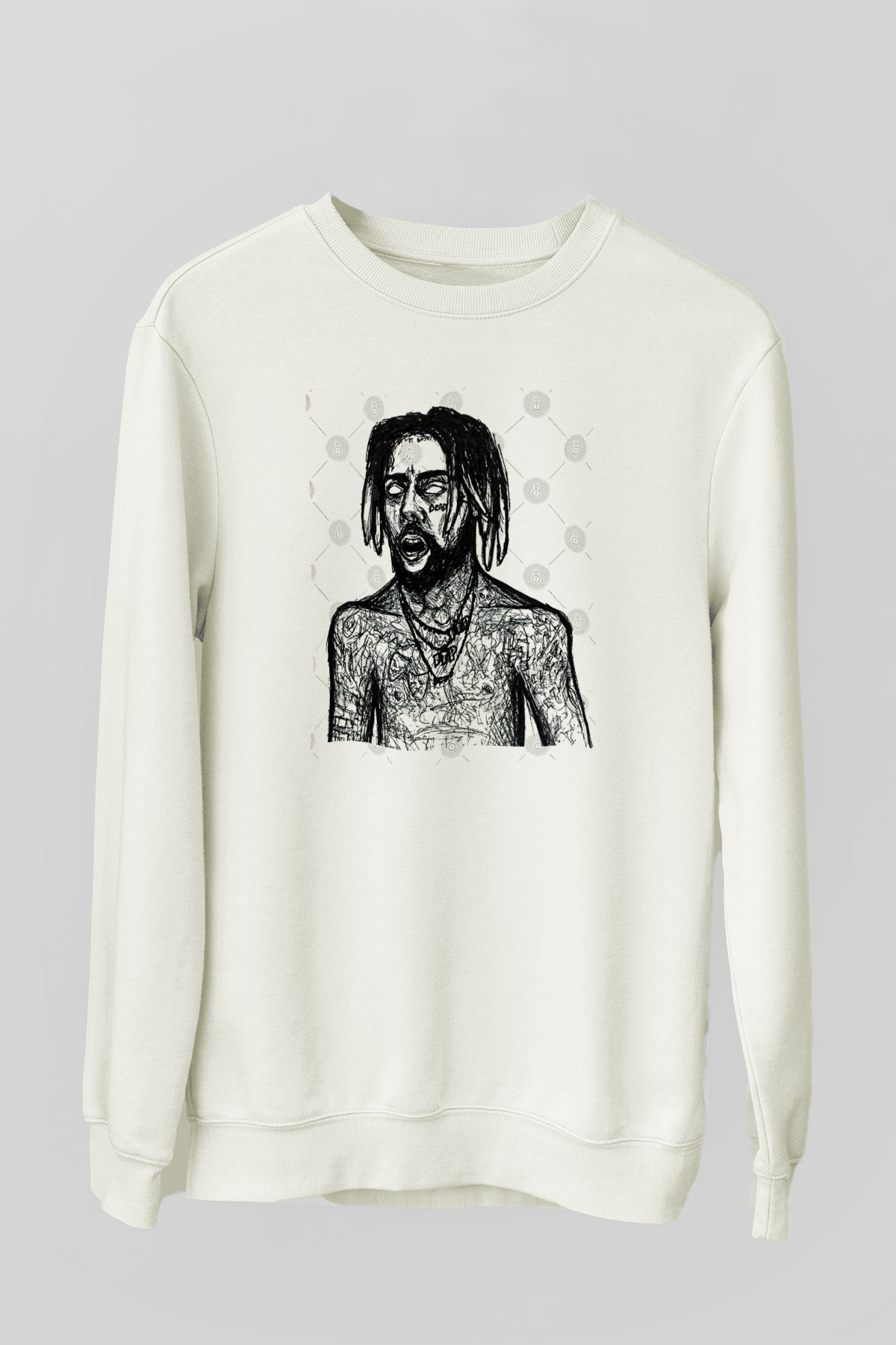 Suicideboys - $uicideboy$ Baskılı Beyaz Unisex Sweatshirt