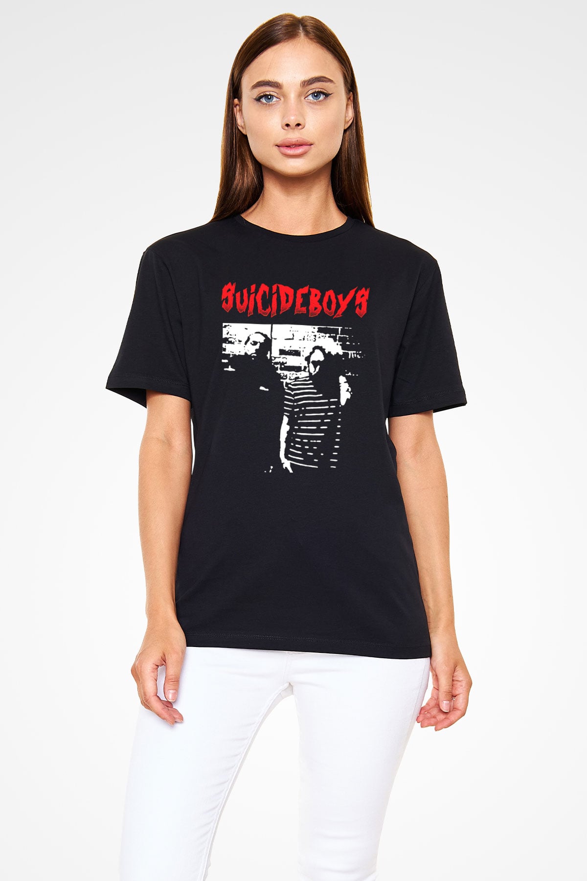 Suicideboys - $uicideboy$ Baskılı Unisex Siyah Tişört - Tshirt