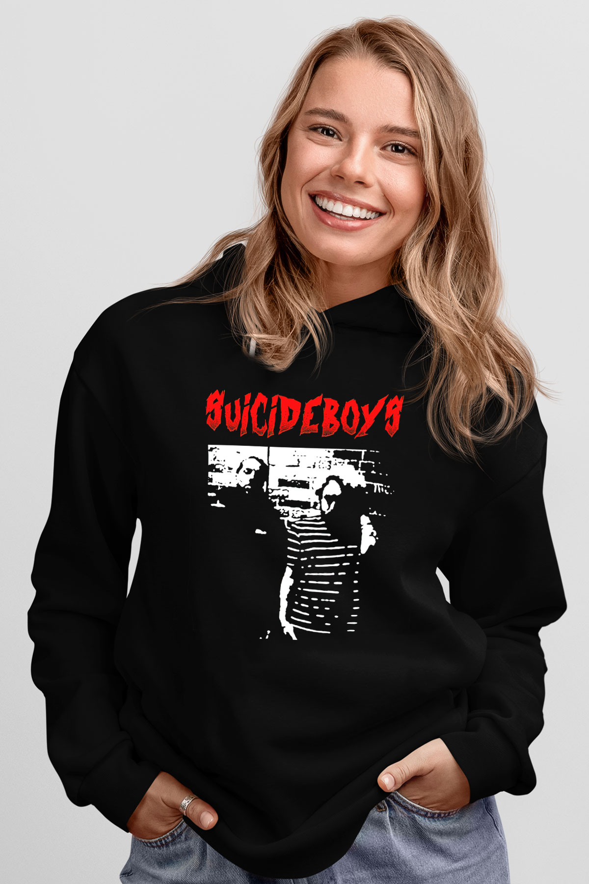 Suicideboys - $uicideboy$ Baskılı Unisex Siyah Hoodie