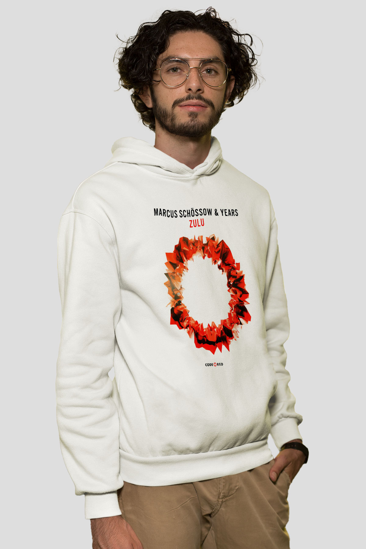 Sultan & Ned Shepard Beyaz Unisex Kapşonlu Sweatshirt