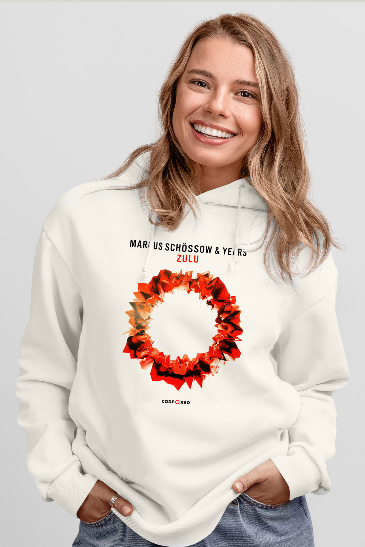 Sultan & Ned Shepard Beyaz Unisex Kapşonlu Sweatshirt