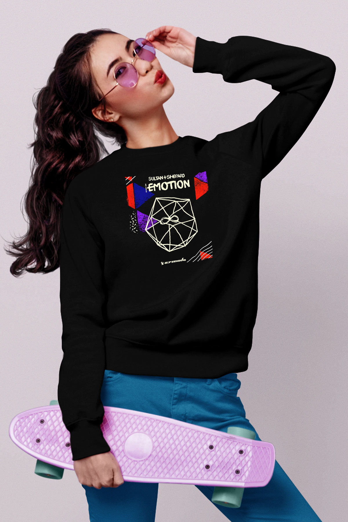 Sultan & Ned Shepard Siyah Unisex Sweatshirt