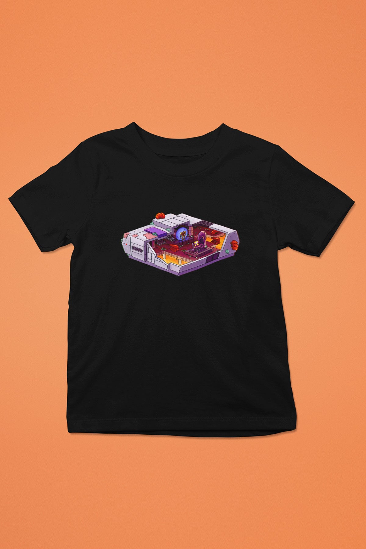 Super Metroid Cartridge Art Siyah Unisex  Çocuk Tişört