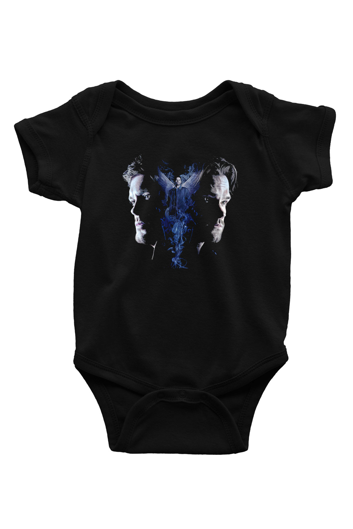 Supernatural Baskılı Unisex Siyah Bebek Body - Zıbın