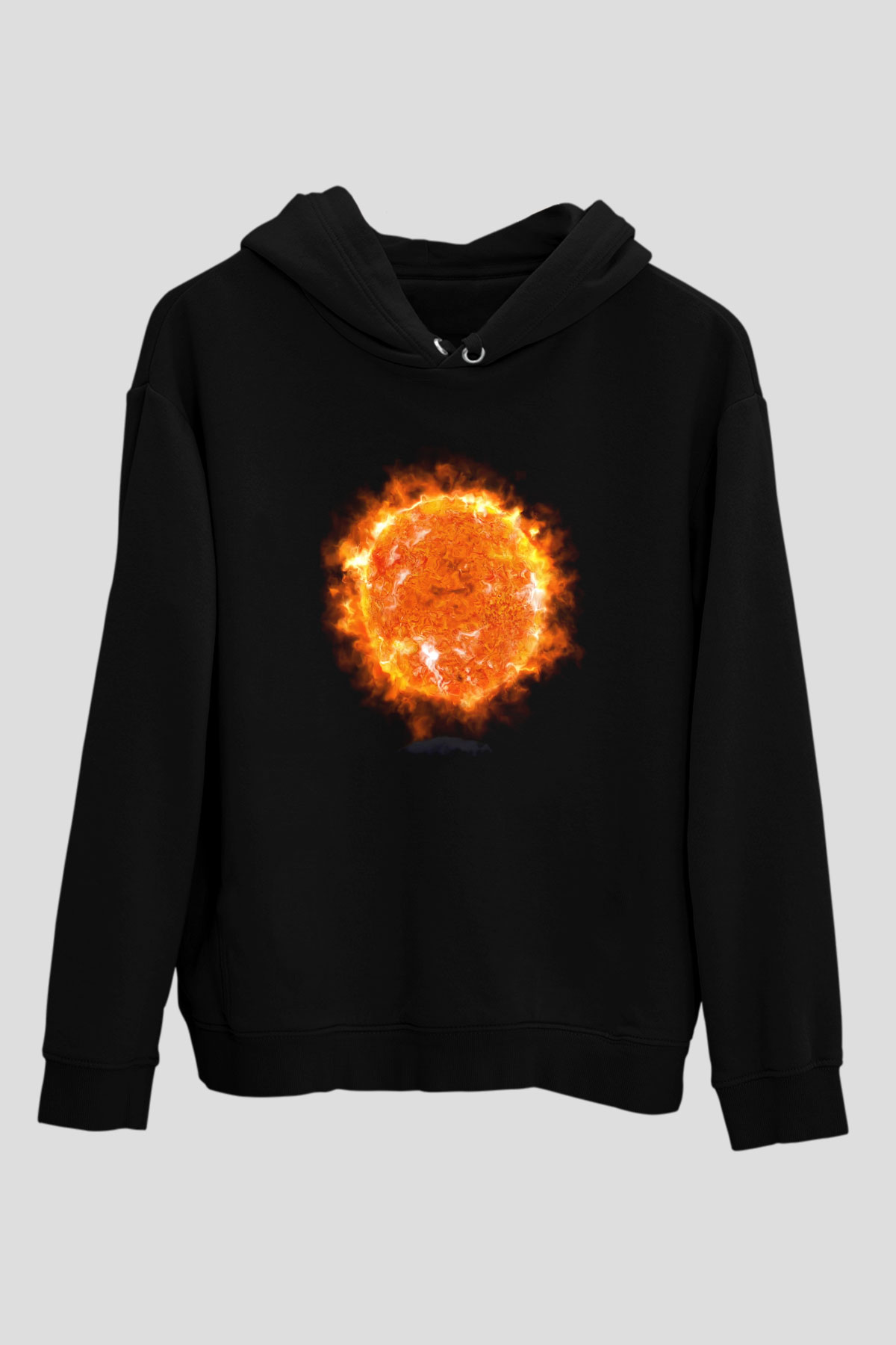 Süpernova Siyah Unisex Hoodie