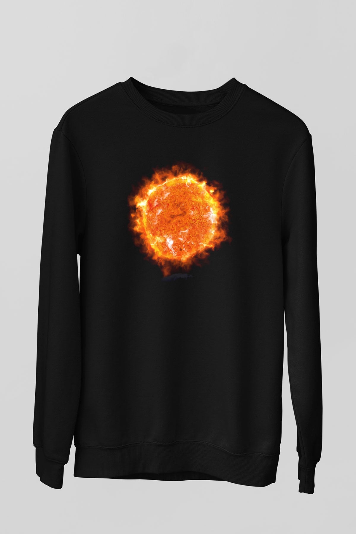 Süpernova Siyah Unisex Sweatshirt